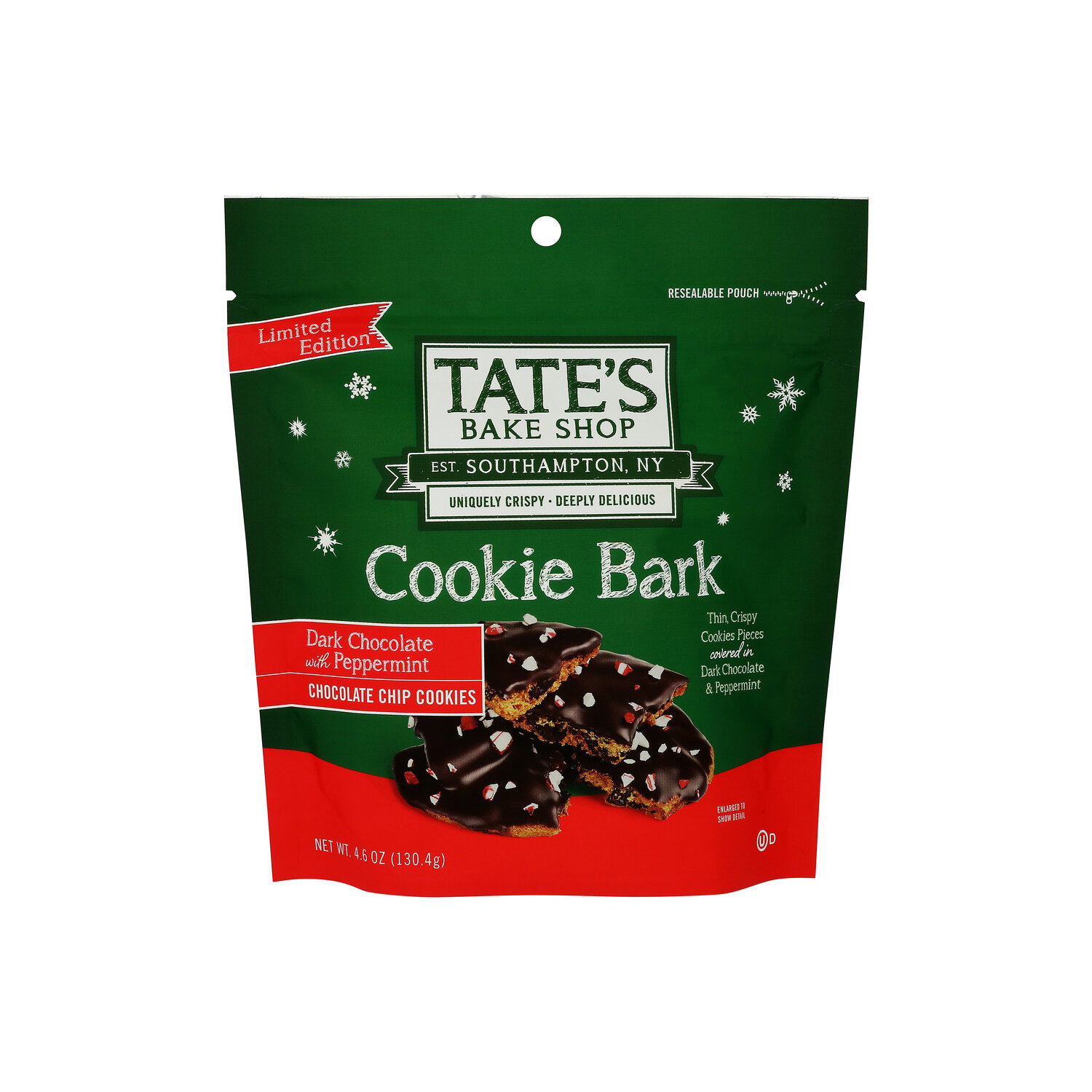 TATE's Bake Shop Peppermint Cookie Barkchocolate & Peppermint - 4.6 Ounce Image 1 of 4