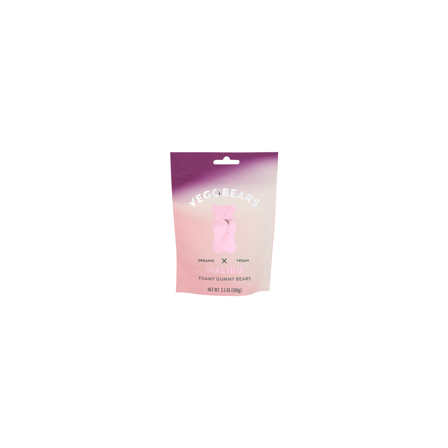 Vegobears Malibu Cherry & Raspberry Organic Vegan Foamy Gummy Bears - 3.5 Ounce Image 1 of 4