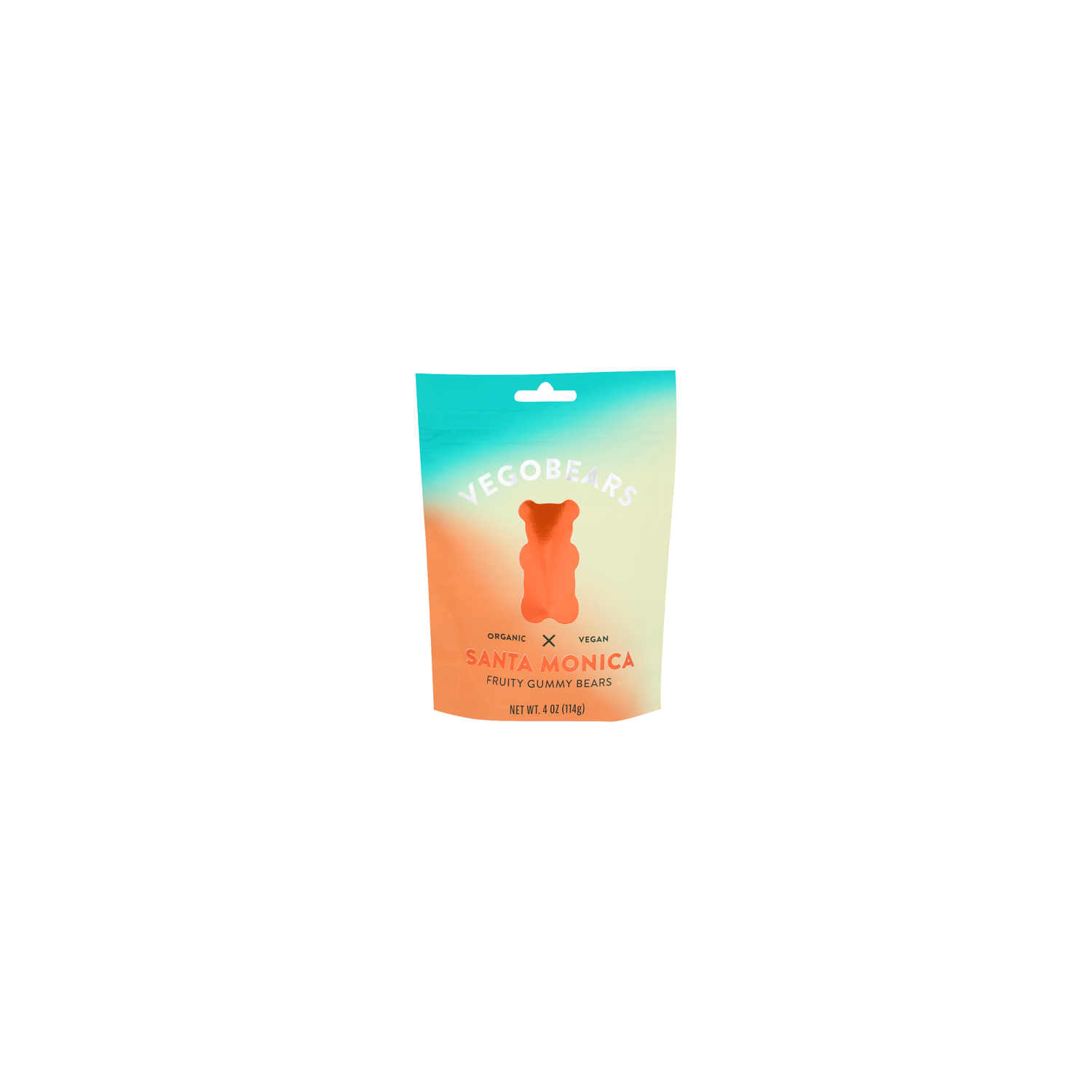 Vegobears Santa Monica Banana, Pineapple, Strawberry Organic Vegan Fruity Gummy Bears - 4 Ounce Image 1 of 4
