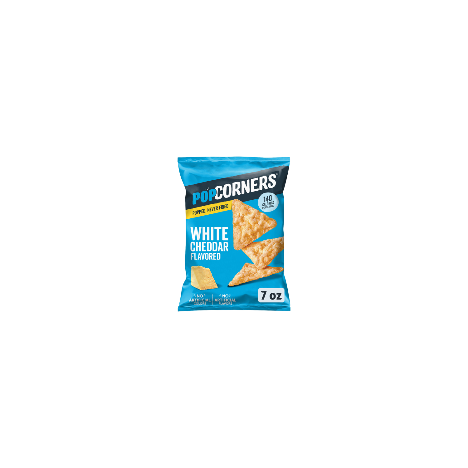 PopCorners Popped-Corn Snacks White Cheddar Flavored - 7 Ounce Image 1 of 3