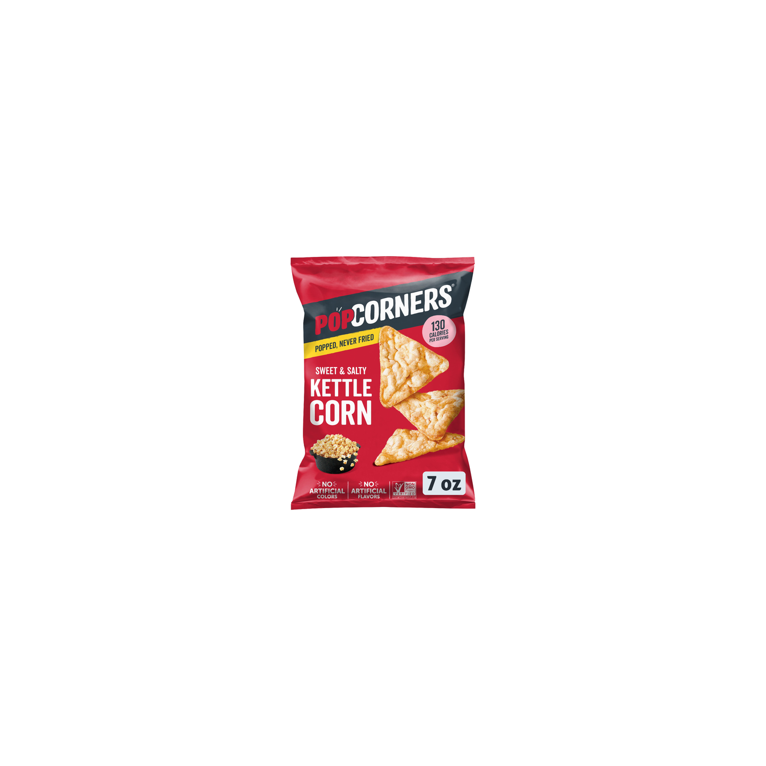 PopCorners Kettle Corn Popped-Corn Snacks Sweet & Salty - 7 Ounce Image 1 of 3