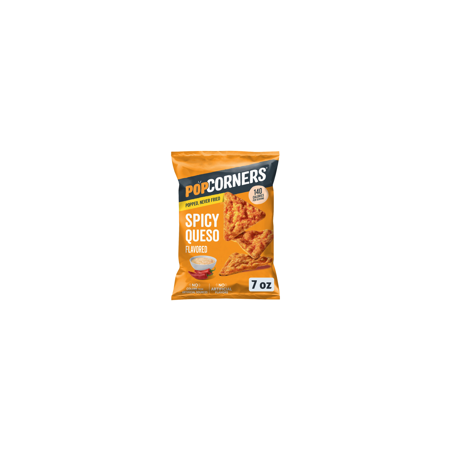 PopCorners Popped-Corn Snacks Spicy Queso Flavored - 7 Ounce Image 1 of 3