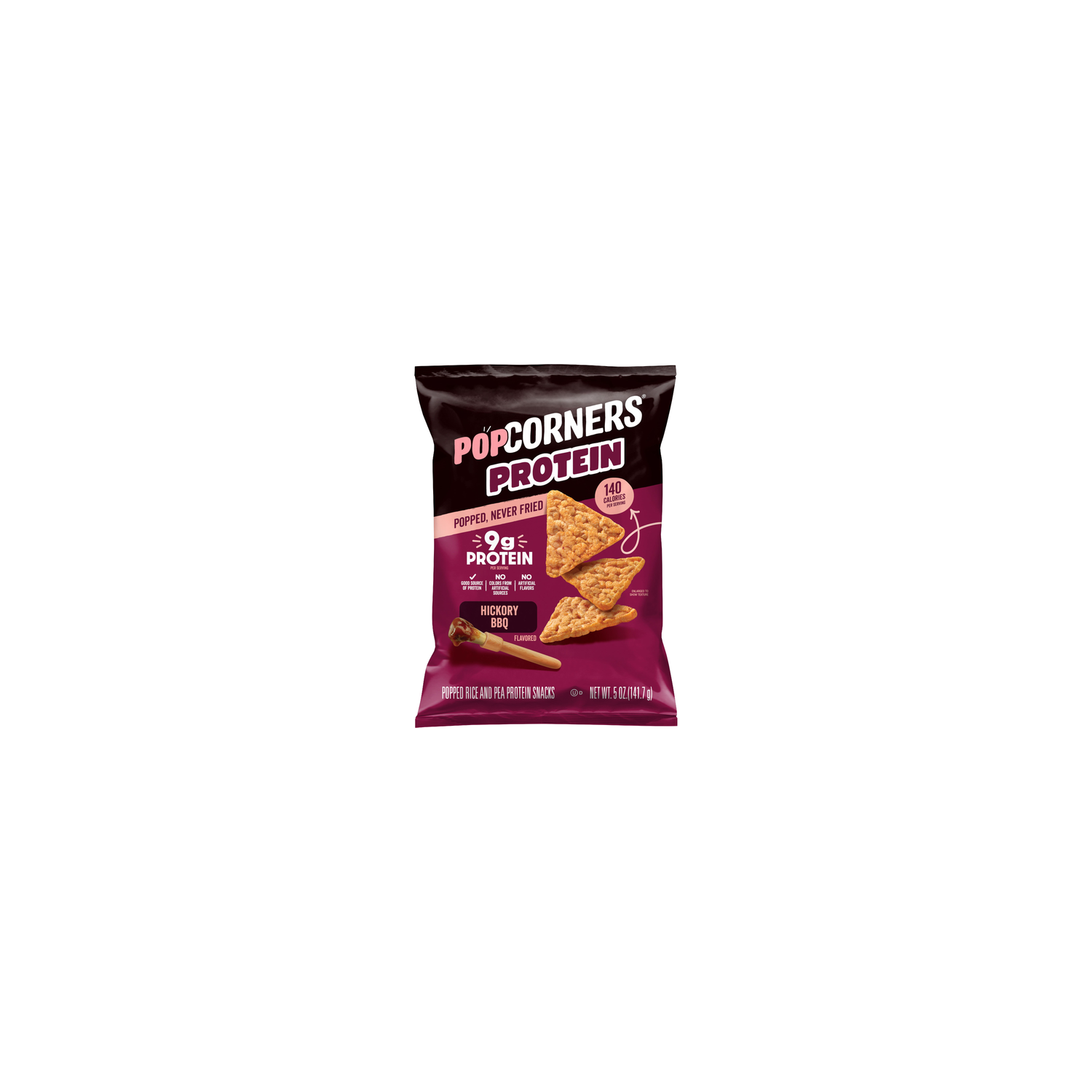 PopCorners Popped Corn Snacks Protein Hickory Bbq - 5 Ounce Image 1 of 3
