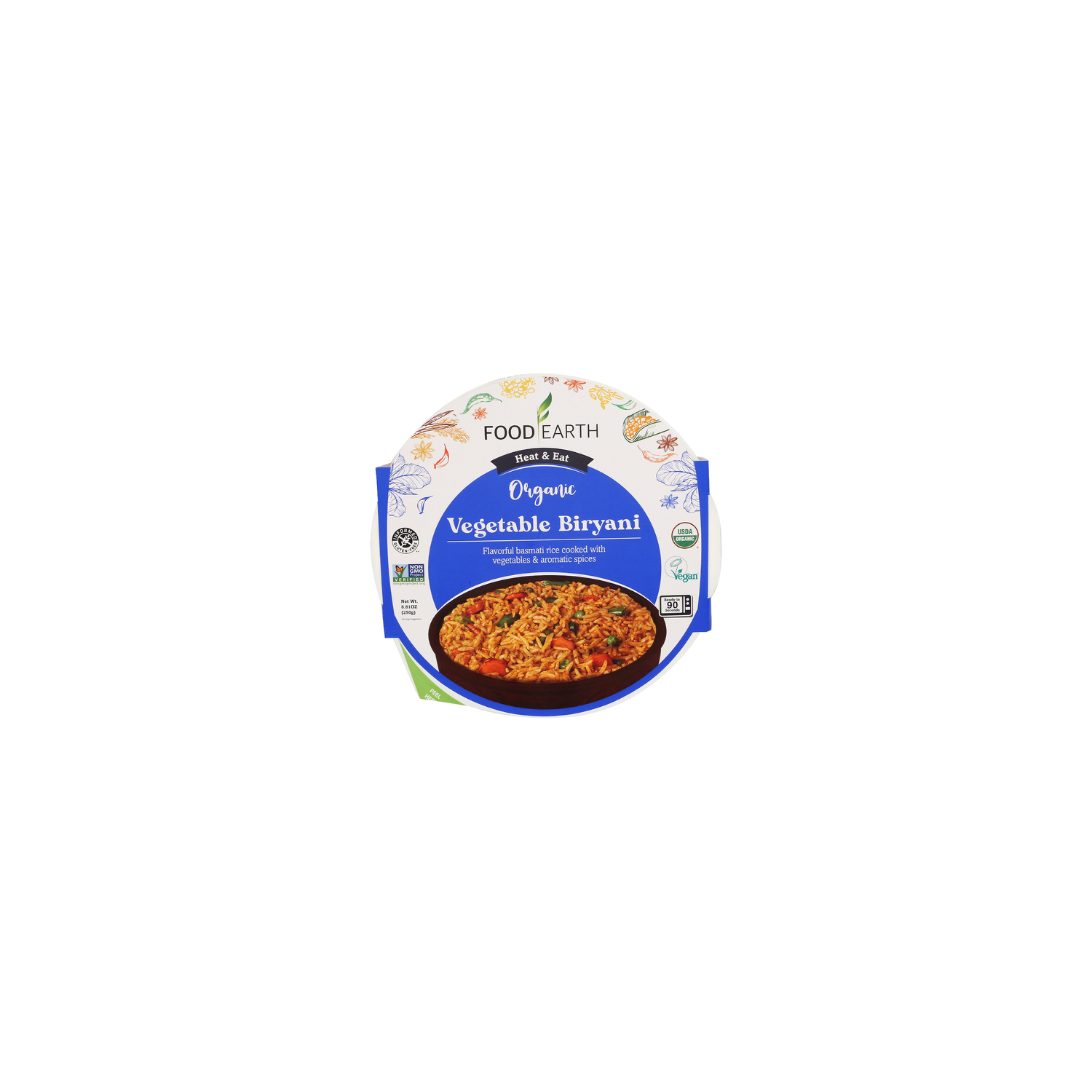Food Earth Organic Indian Vegetable Biryani - 8.81 Ounce Image 1 of 4