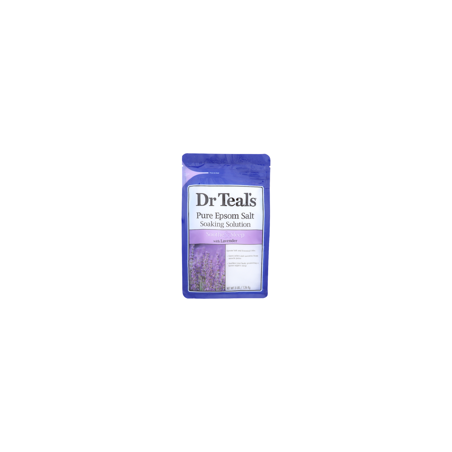 Dr TEAL's With Lavender Pure Epsom Salt - 3 Pound Image 1 of 3