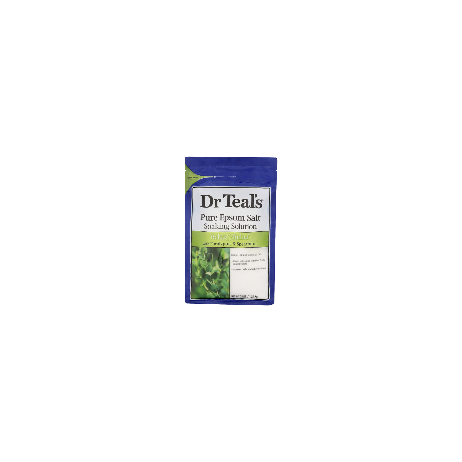 Dr TEAL's With Eucalyptus & Spearmint Relax & Relief Pure Epsom Salt Soaking Solution - 3 Pound Image 1 of 3