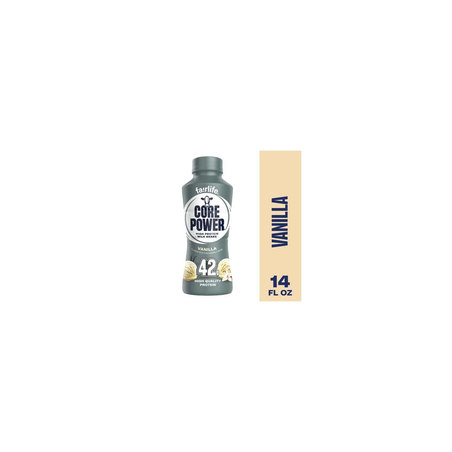 Core Power Vanilla High Protein Shake Bottle - 14 Fluid Ounce Image 1 of 4