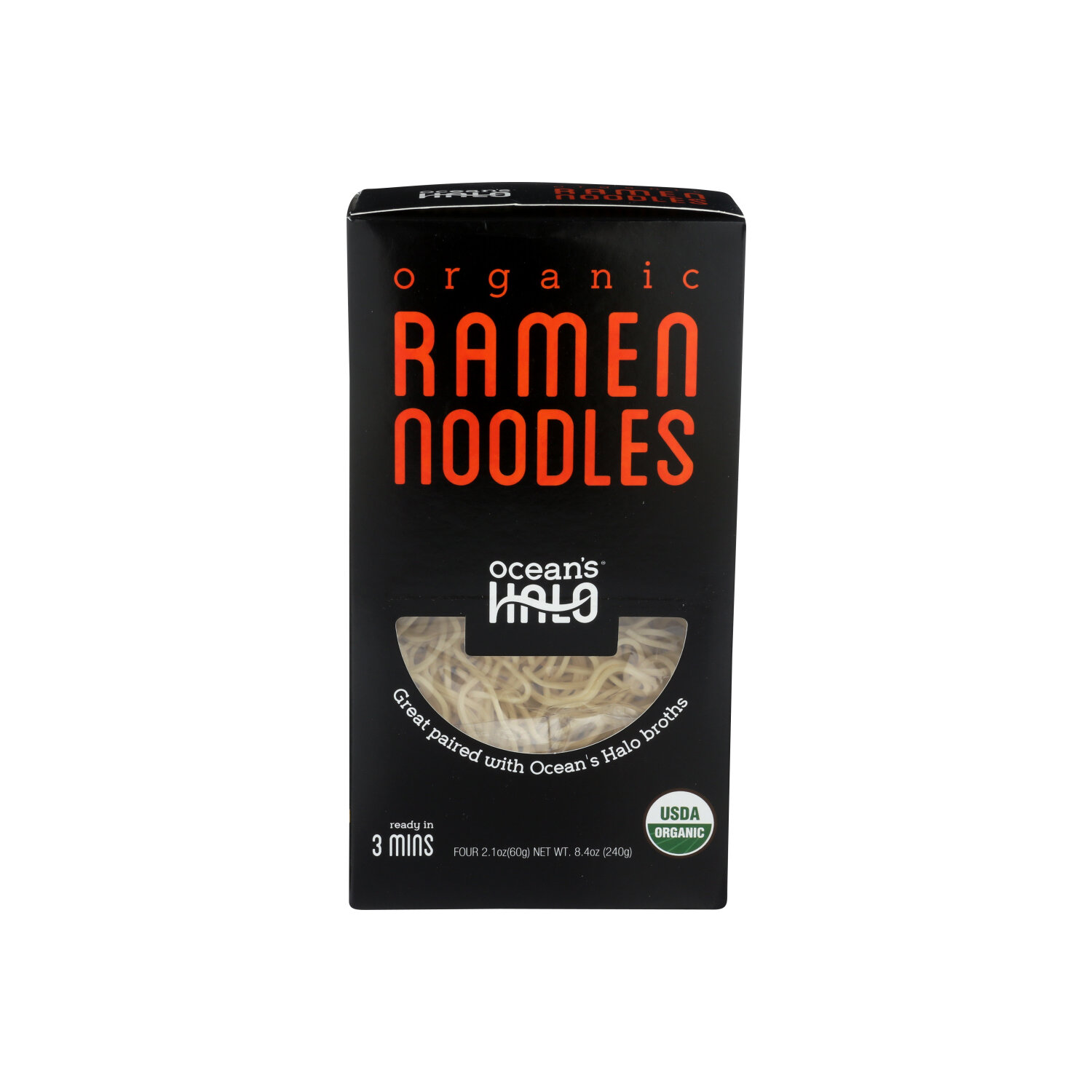 OCEAN's Halo Organic Noodles Ramen - 2.1 Ounce - 4 Count Image 1 of 2