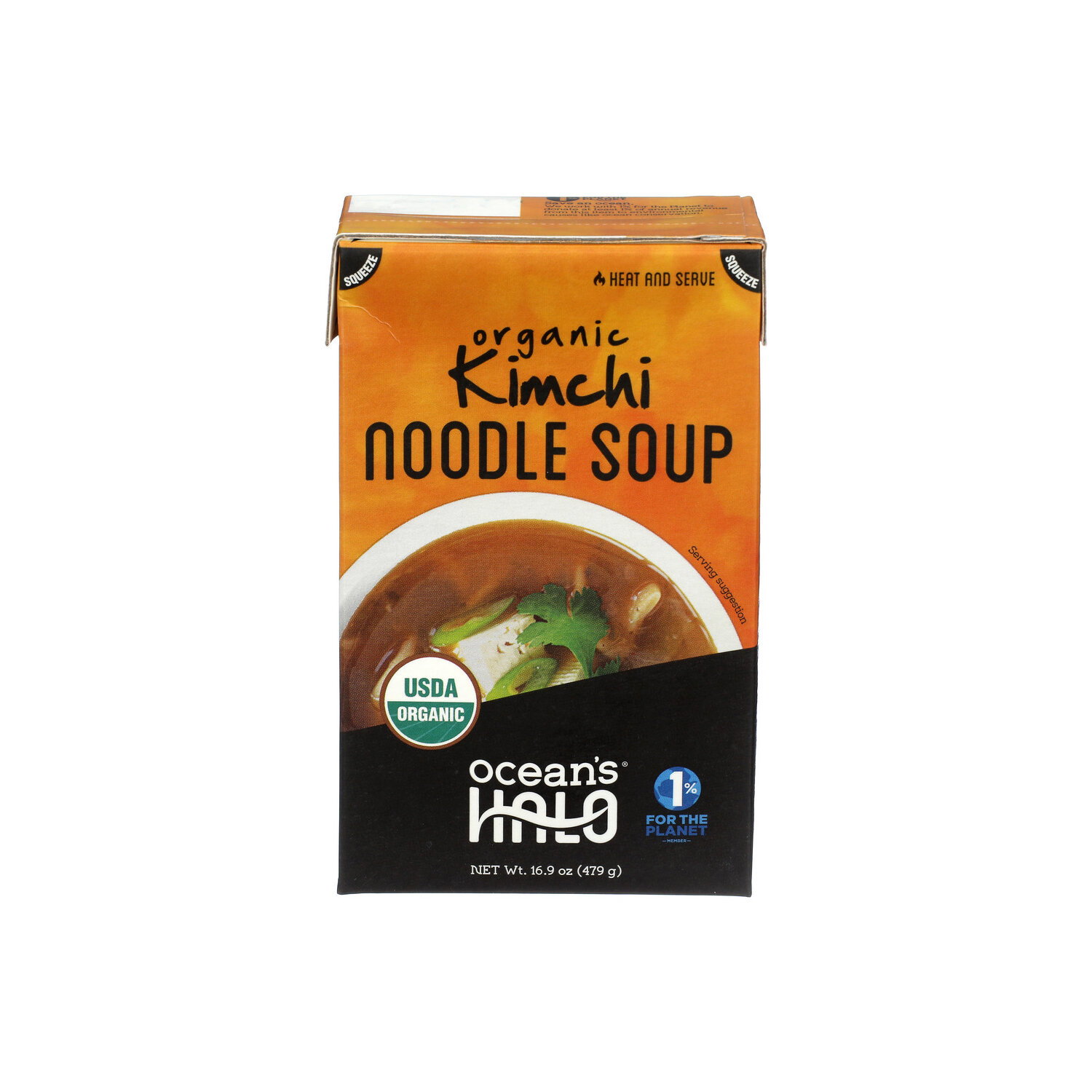 Ocean's Halo Organic Kimchi Noodle Soup - 16.9 Ounce Image 1 of 4