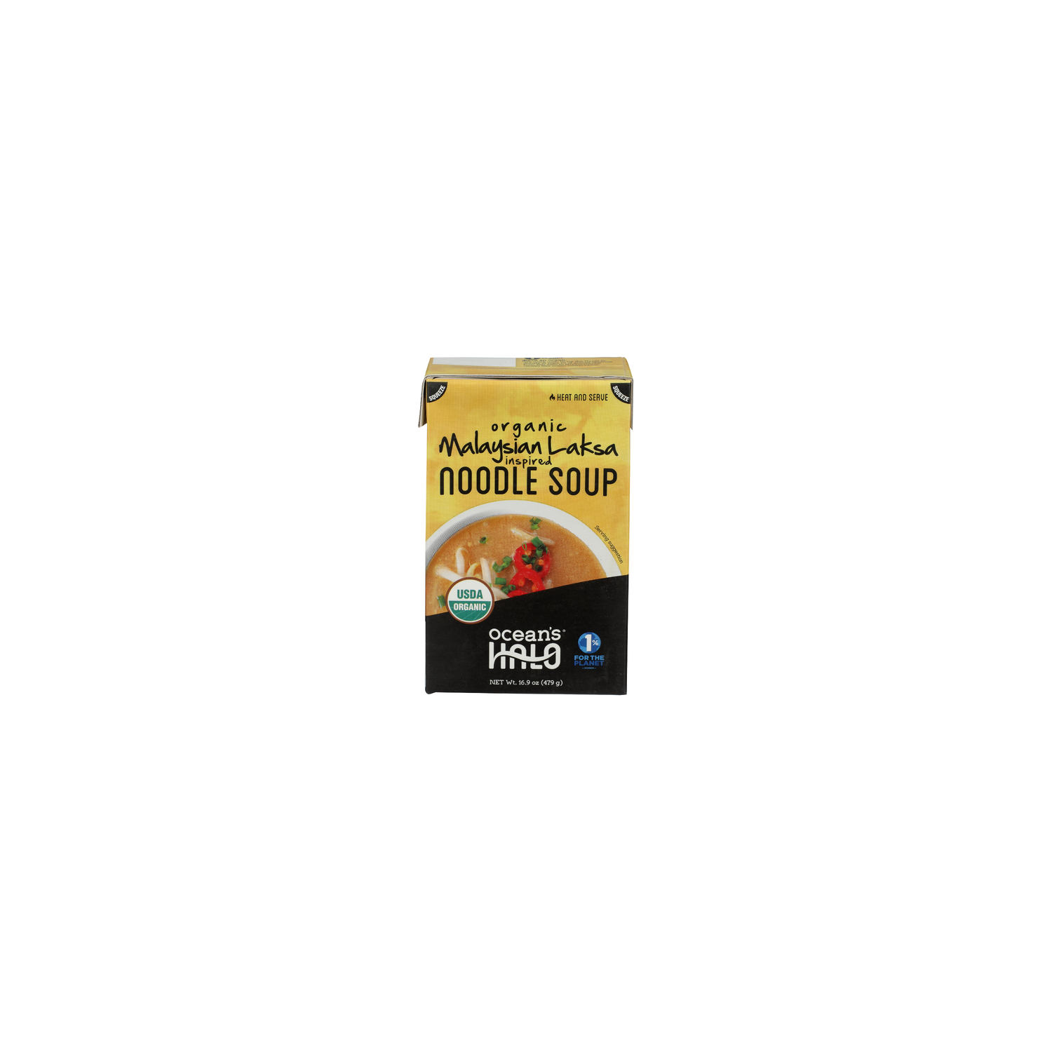 OCEAN's Halo Organic Malaysian Laksa Noodle Soup - 16.9 Ounce Image 1 of 4