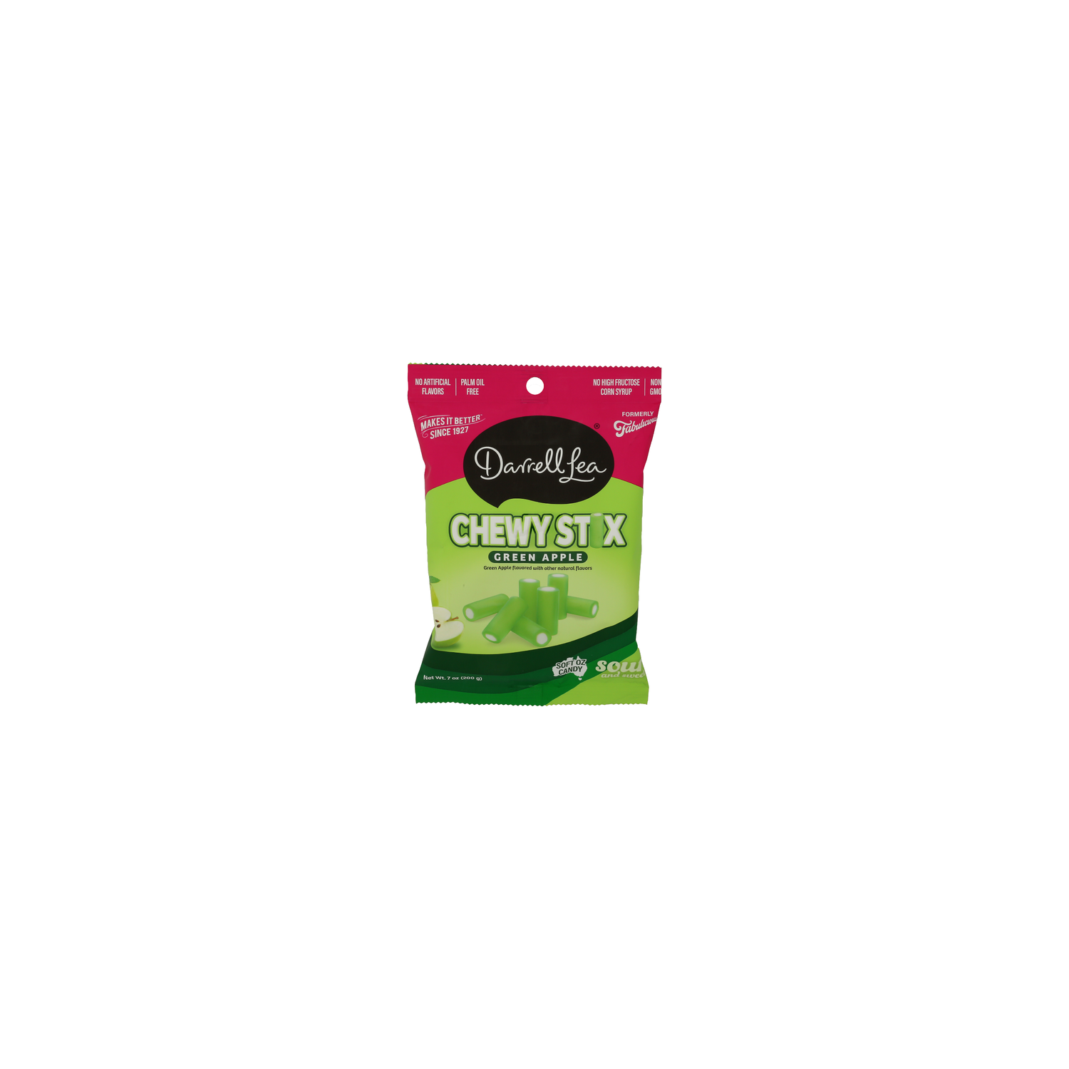 Darrell Lea Green Apple Sour Candy Stix Chewy - 7 Ounce Image 1 of 4