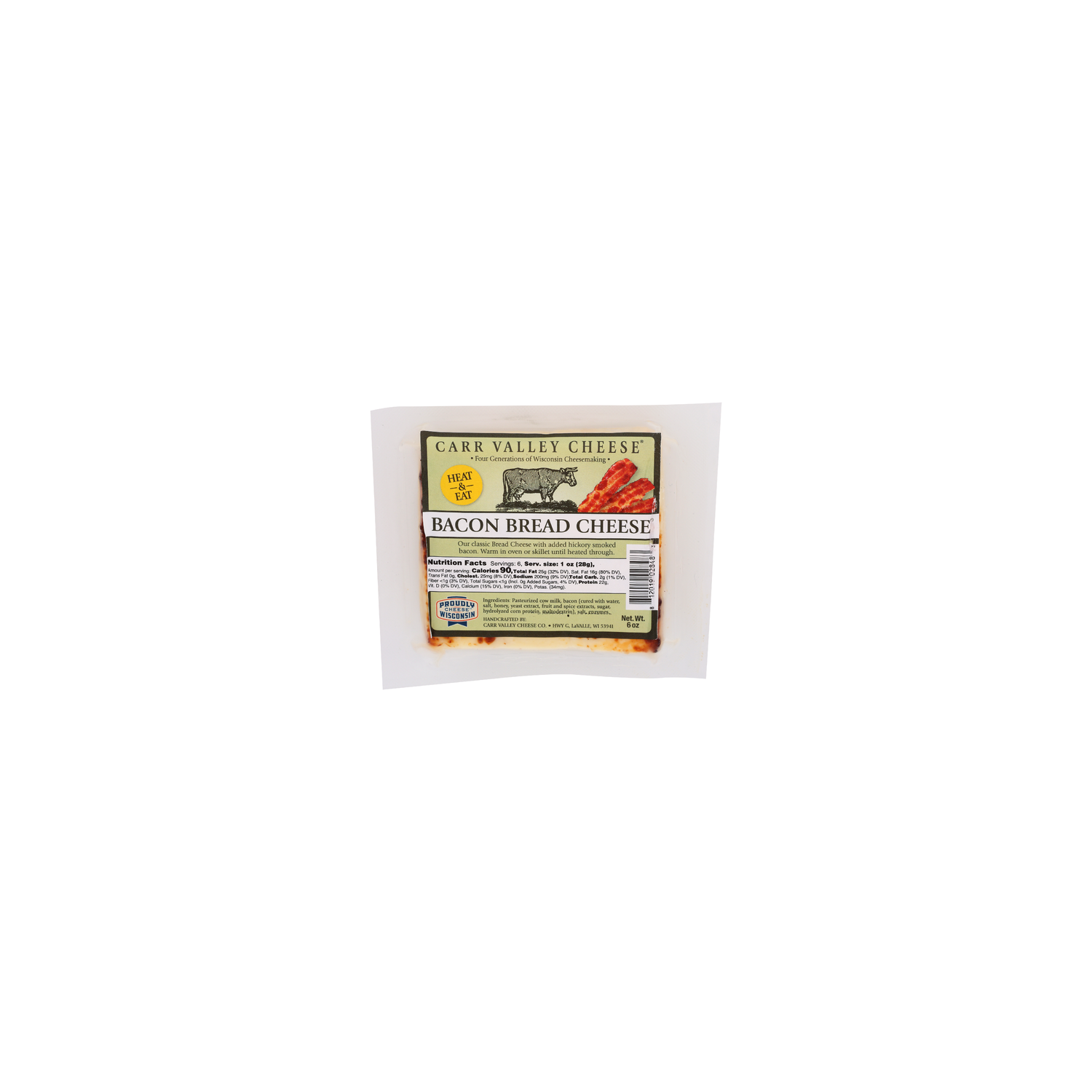 Carr Valley Cheese Clean, Fresh, Bacon Baked Bread - 6 Ounce Image 1 of 4