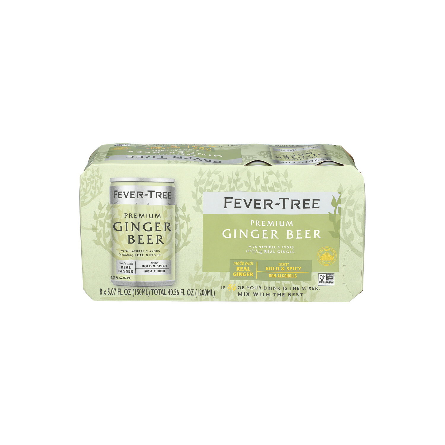 FEVER-TREE Ginger Beer Cans - 5.07 Fluid Ounce - 8 Count