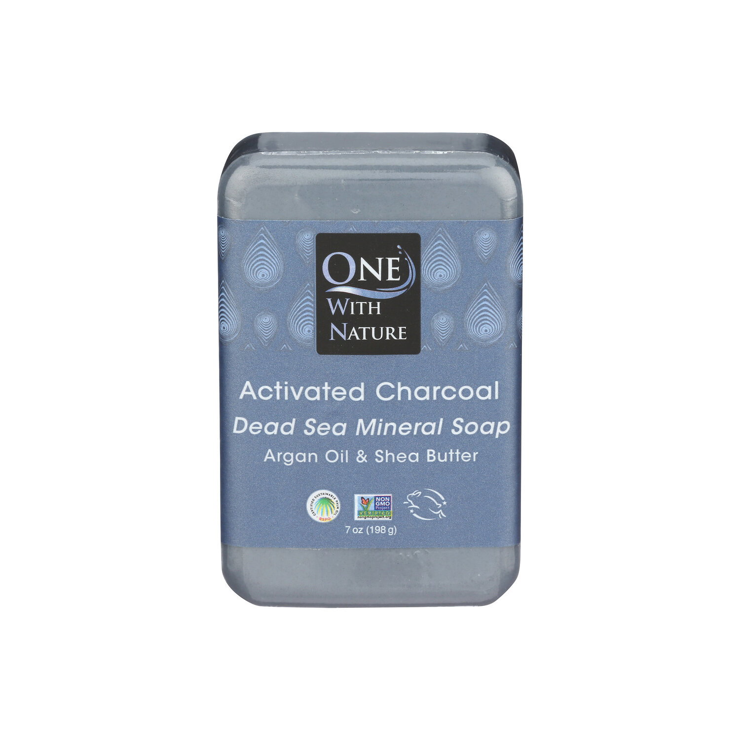 One With Nature Activated Charcoal Bar Soap Dead Sea Mineral - 7 Ounce Image 1 of 3