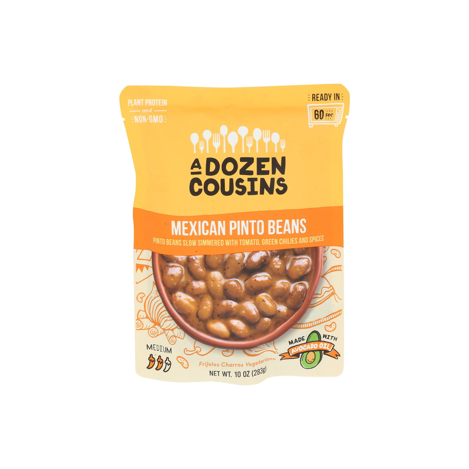 A Dozen Cousins Medium Mexican Cowboy Pinto Beans - 10 Ounce Image 1 of 4