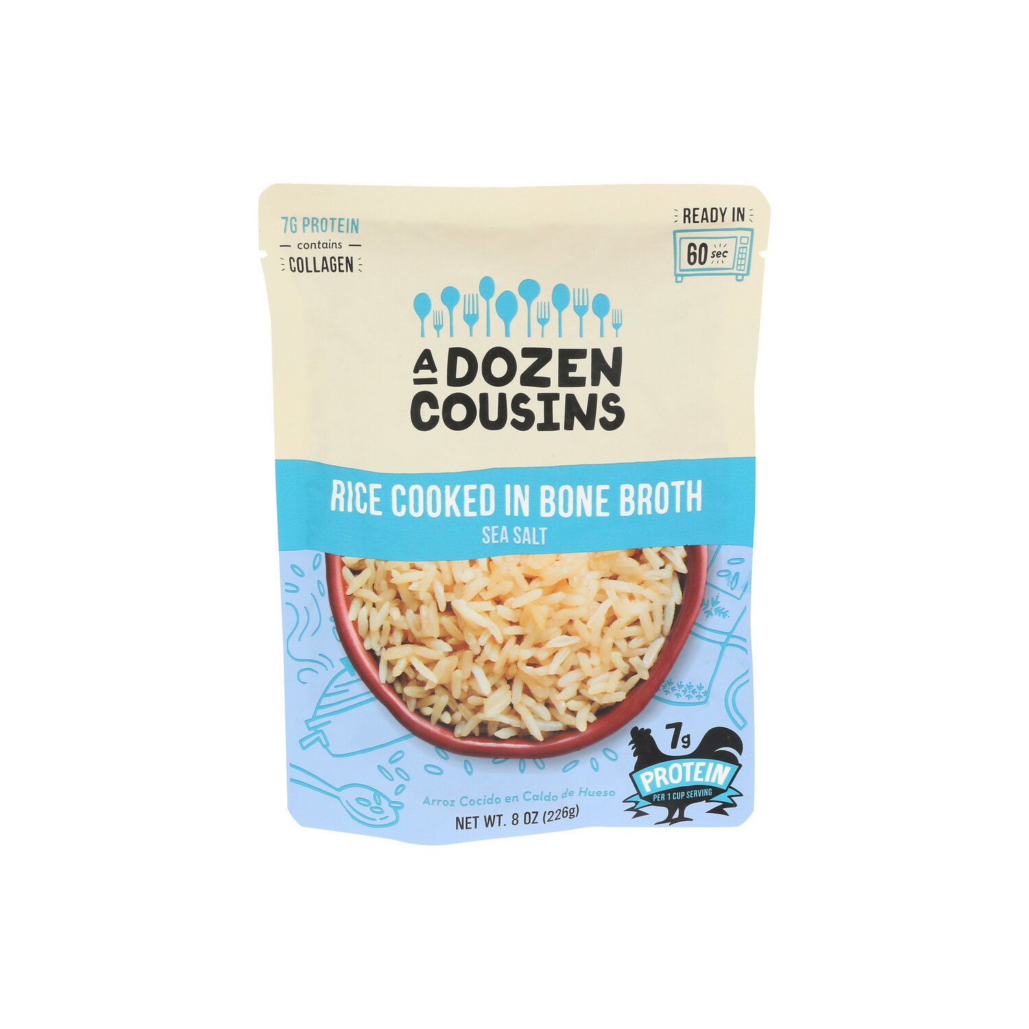 A Dozen Cousins Sea Salt Rice Cooked In Bone Broth - 8 Ounce Image 1 of 4