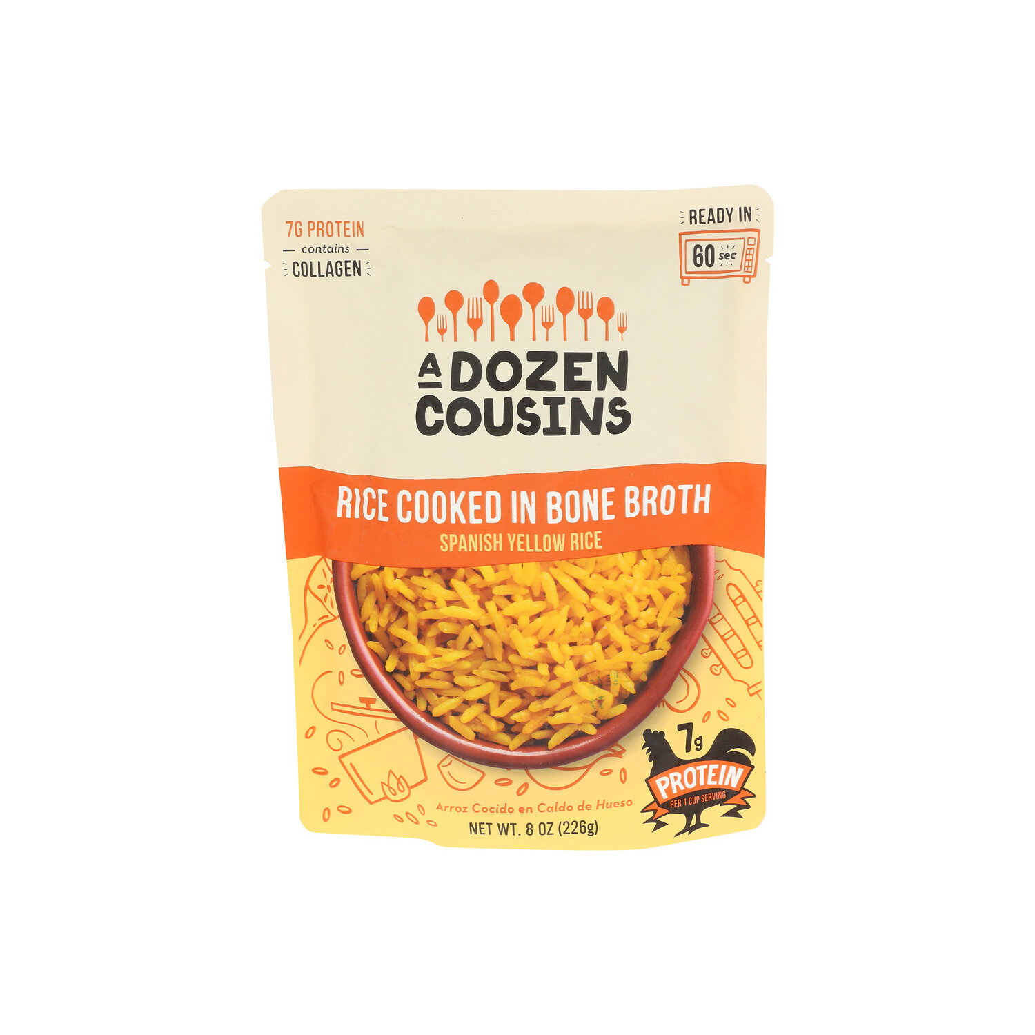 A Dozen Cousins Spanish Yellow Rice Cooked In Bone Broth - 8 Ounce Image 1 of 4