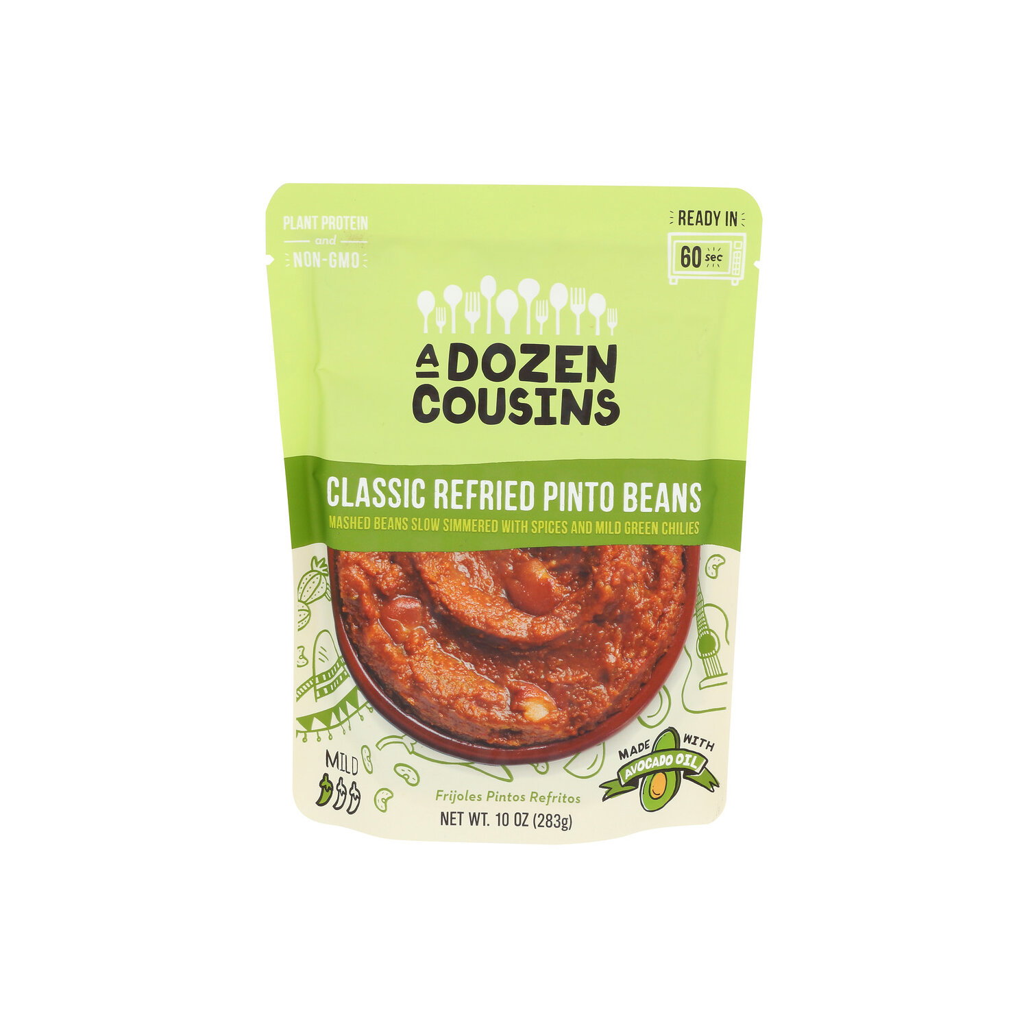 A Dozen Cousins Mild Classic Refried Pinto Beans - 10 Ounce Image 1 of 4