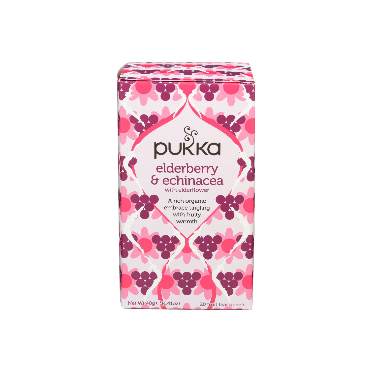 Pukka Elderberry & Echinacea Organic Herbal Tea - 0.071 Ounce - 20 Count Image 1 of 2