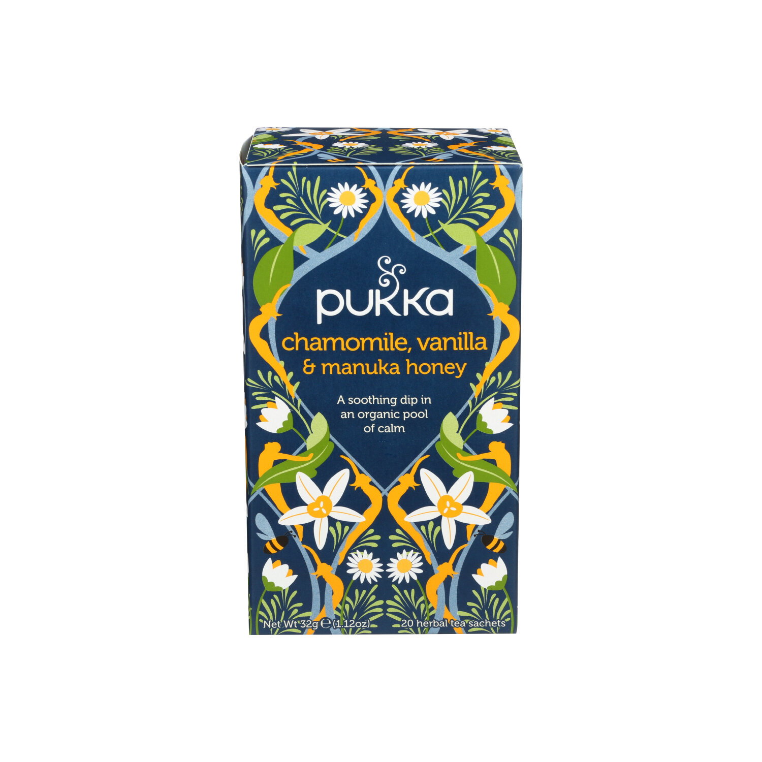 Pukka Chamomile, Vanilla, & Manuka Honey Organic Herbal Tea - 0.056 Ounce - 20 Count Image 1 of 2