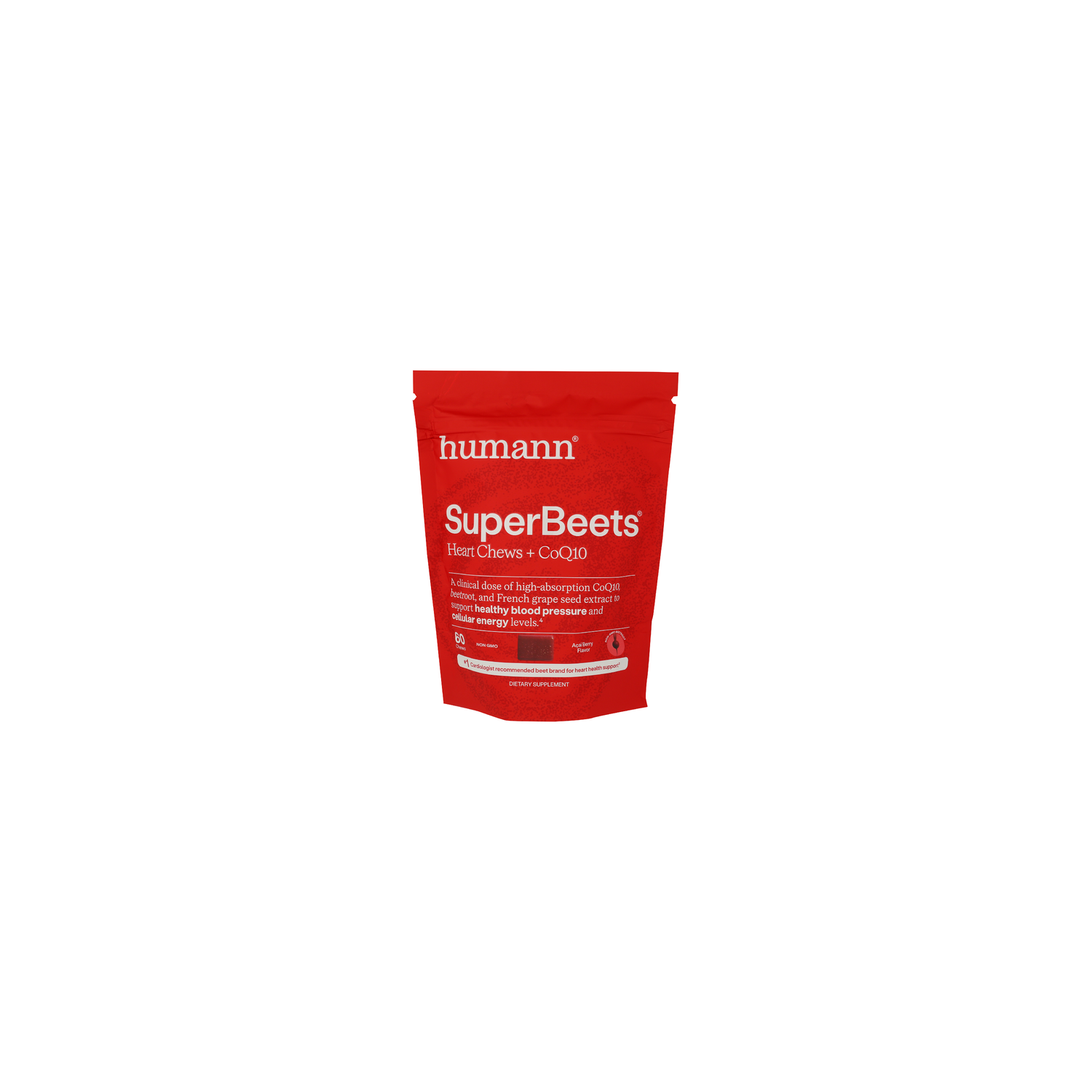 Humann Acai Berry Superbeets Heart Chews - 60 Count Image 1 of 2