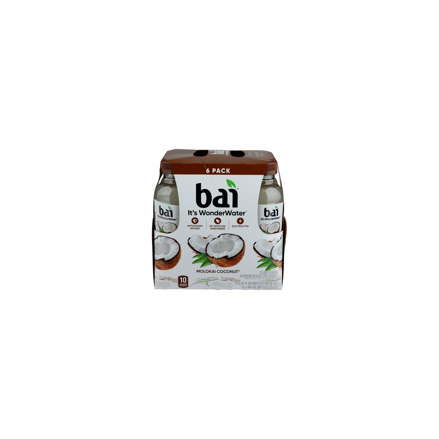 Bai It's Wonder Water Molokai Coconut - 14 Fluid Ounce - 6 Count Image 1 of 4