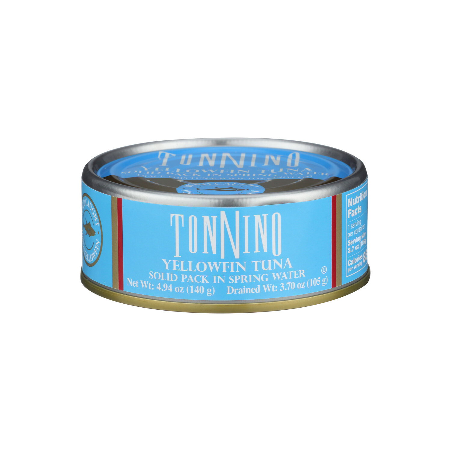 Tonnino In Spring Water Solid Pack Tuna - 4.94 Ounce Image 1 of 4