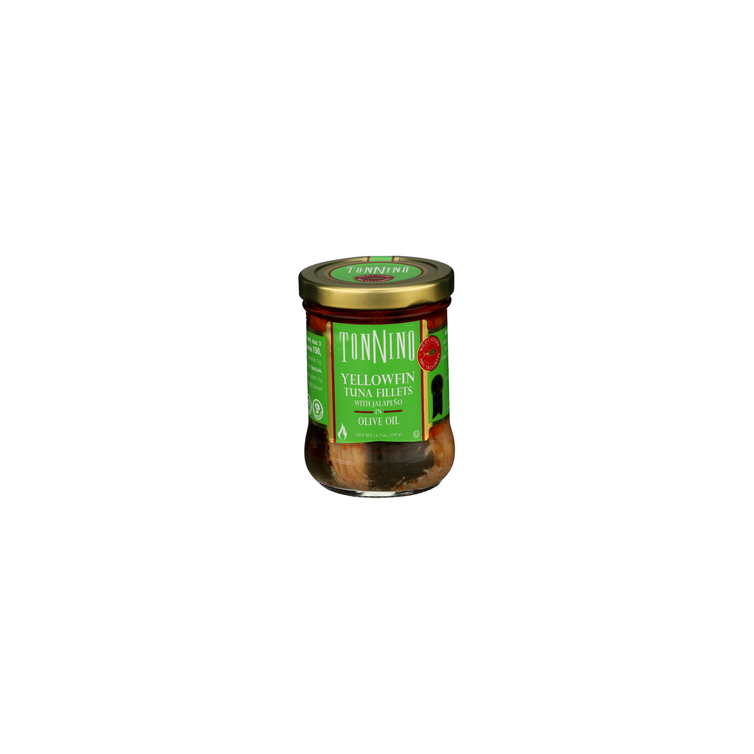 Tonnino Yellowfin Tuna Fillets With Jalapeno In Olive Oil - 6.7 Ounce Image 1 of 4