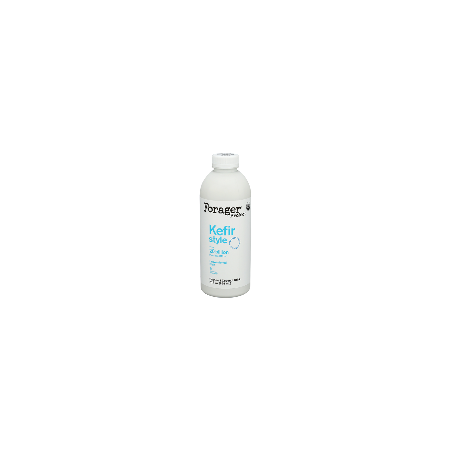 Forager Project Unsweetened Plain Probiotic Drinkable Cashewmilk Yogurt - 28 Fluid Ounce Image 1 of 4