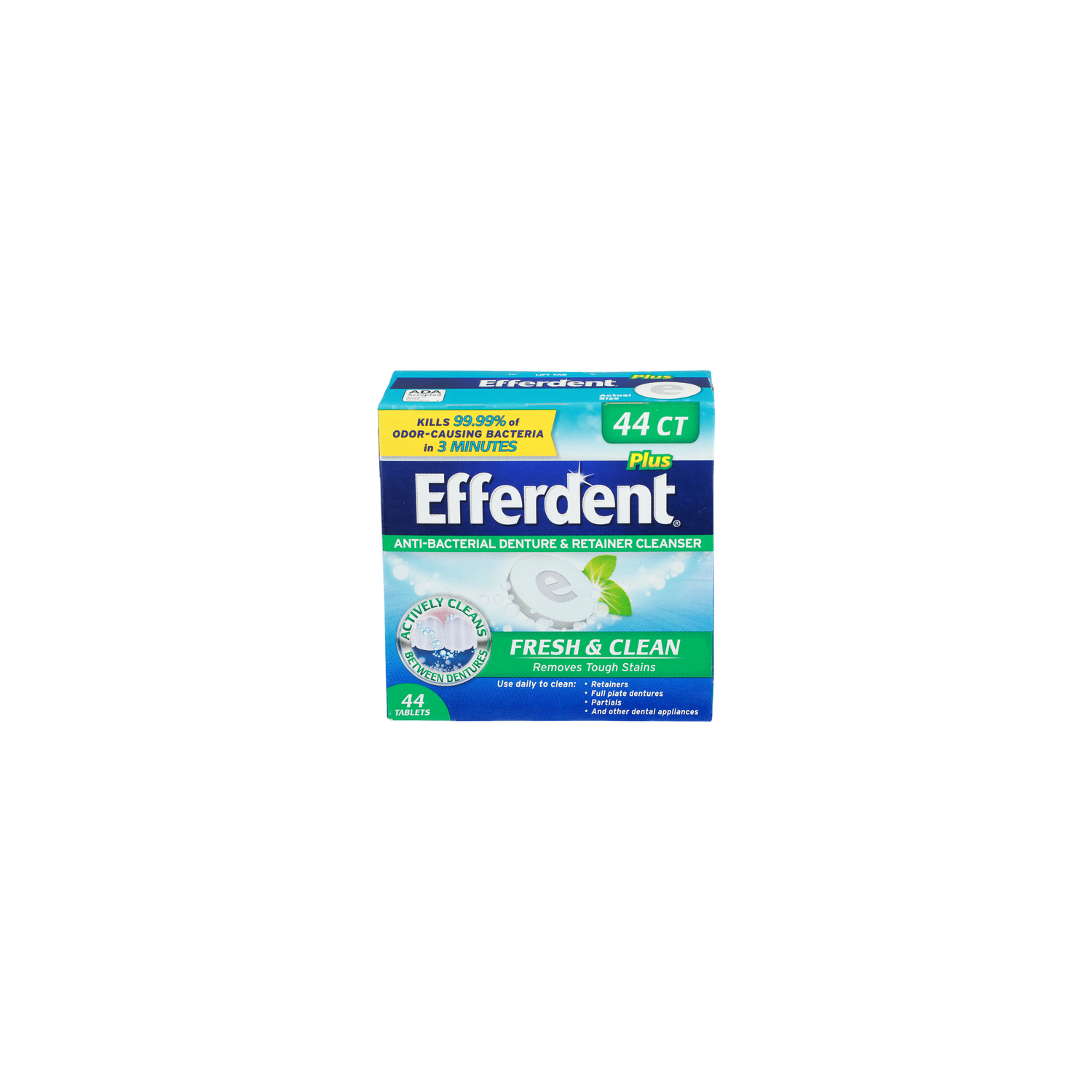 Efferdent Plus Anti-Bacterial Denture & Retainer Cleanser - 44 Count Image 1 of 2