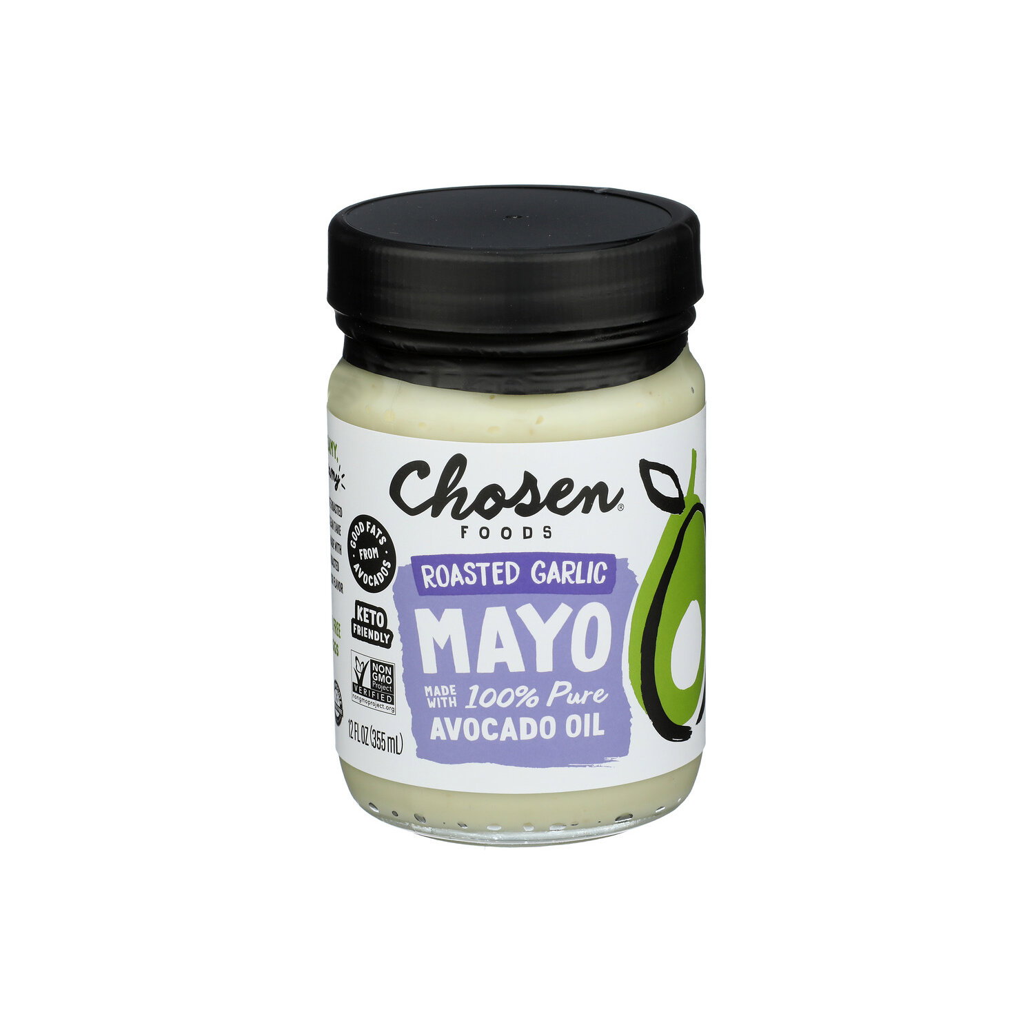 Chosen Foods Roasted Garlic Mayo - 12 Fluid Ounce Image 1 of 2