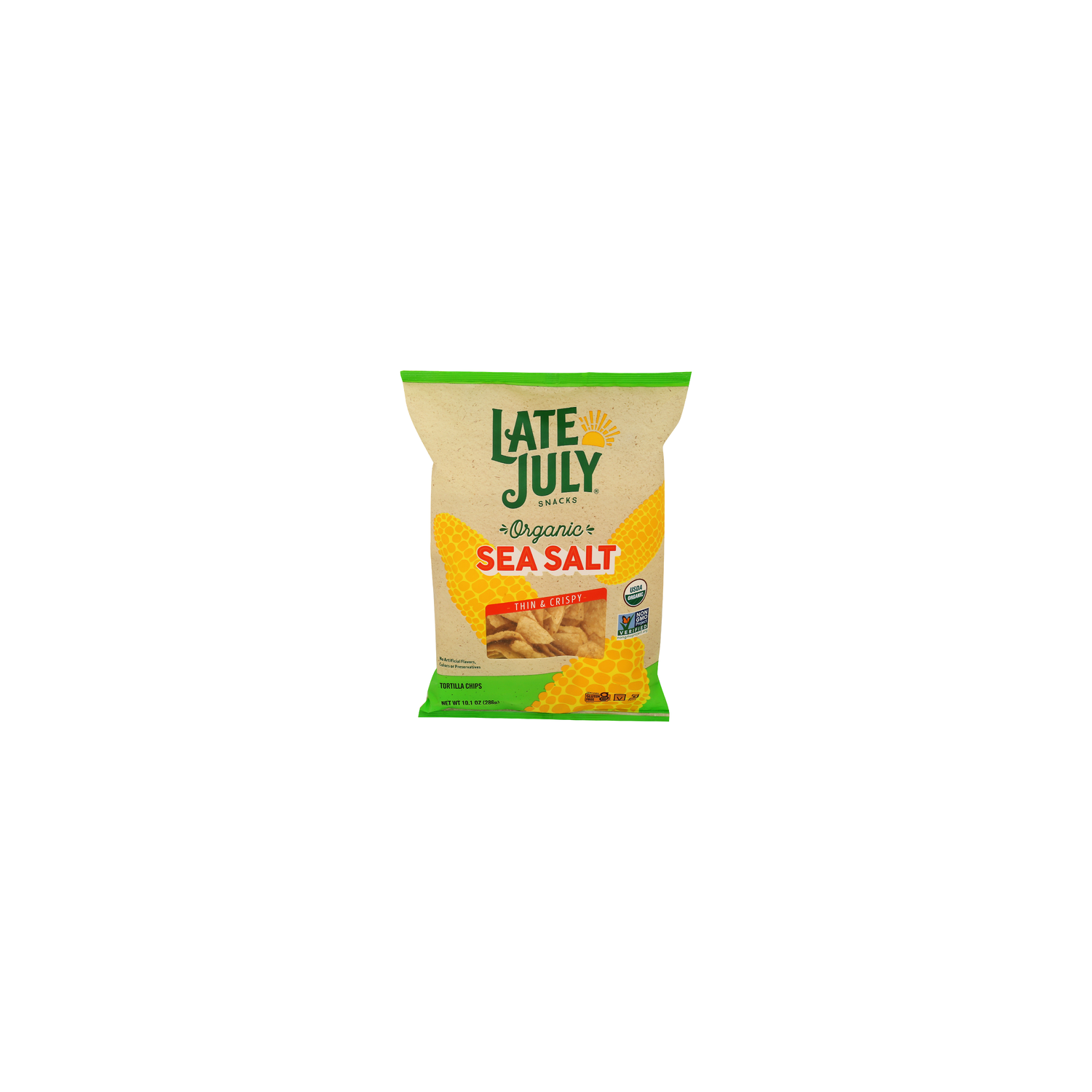 LATE JULY Snacks Restaurant Style Organic Tortilla Chips Sea Salt - 10.1 Ounce Image 1 of 4