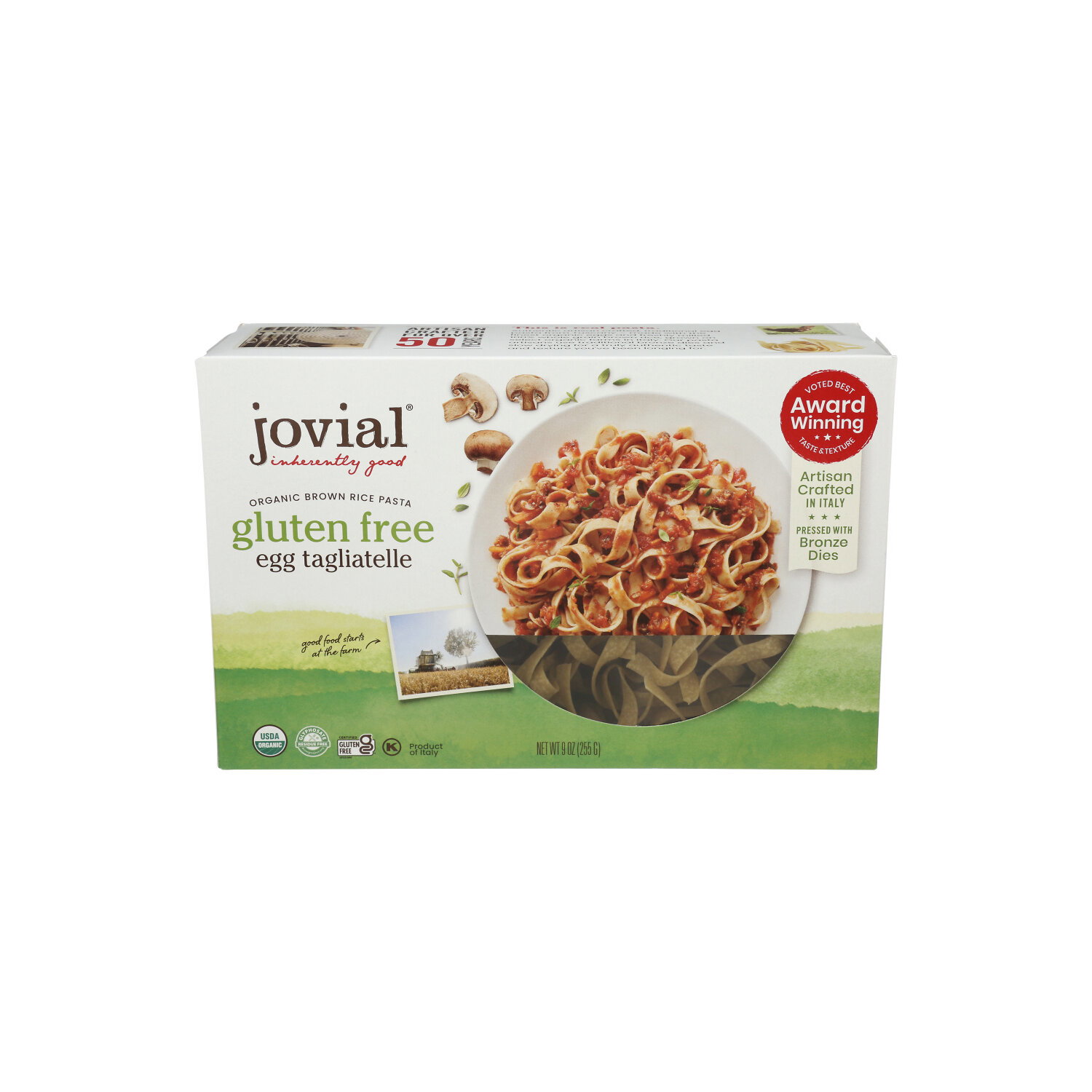 Jovial Gluten Free Organic Egg Tagliatelle Brown Rice Pasta - 9 Ounce Image 1 of 4