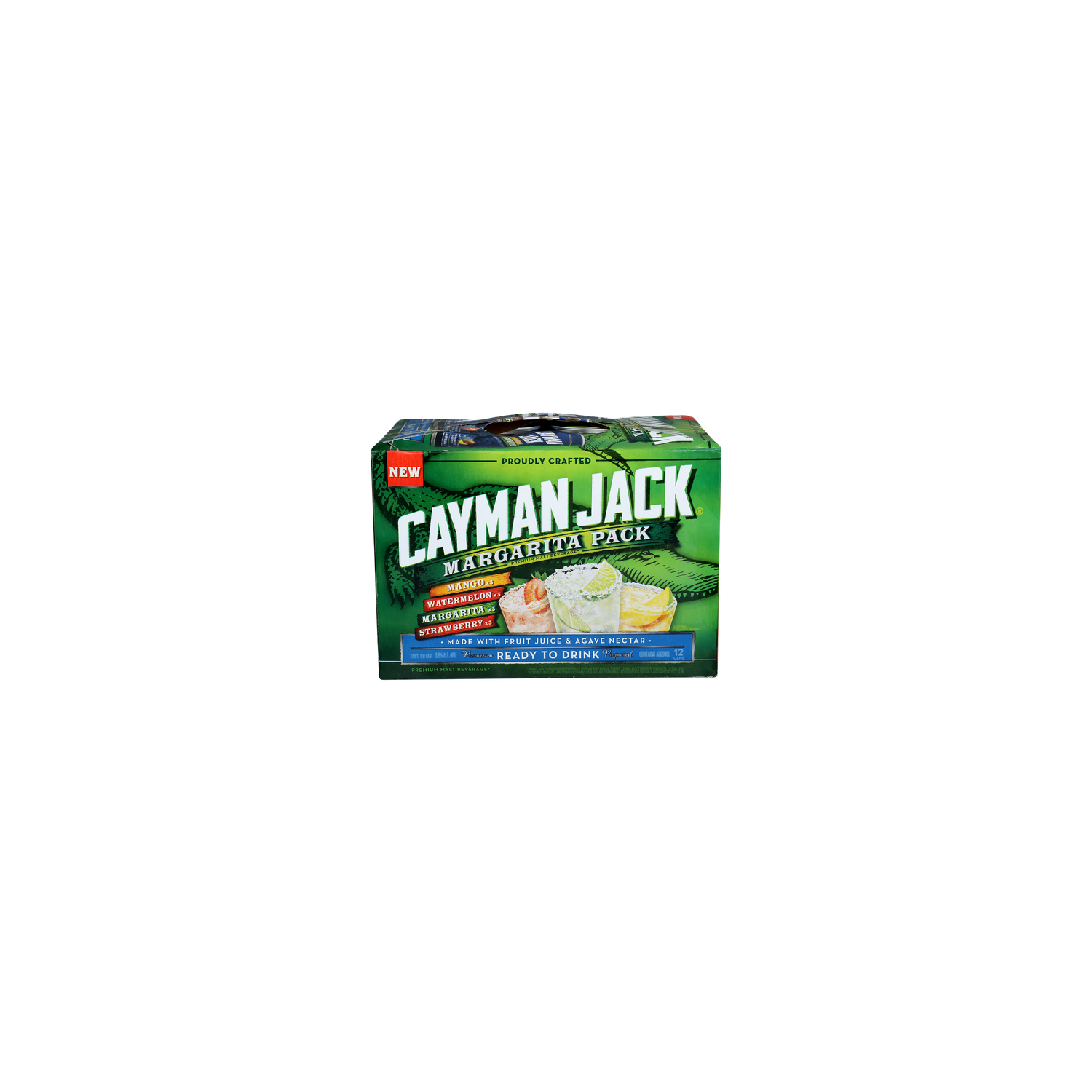 Cayman Jack Mango Watermelon Margarita Strawberry Pack - 12 Fluid Ounce Image 1 of 2