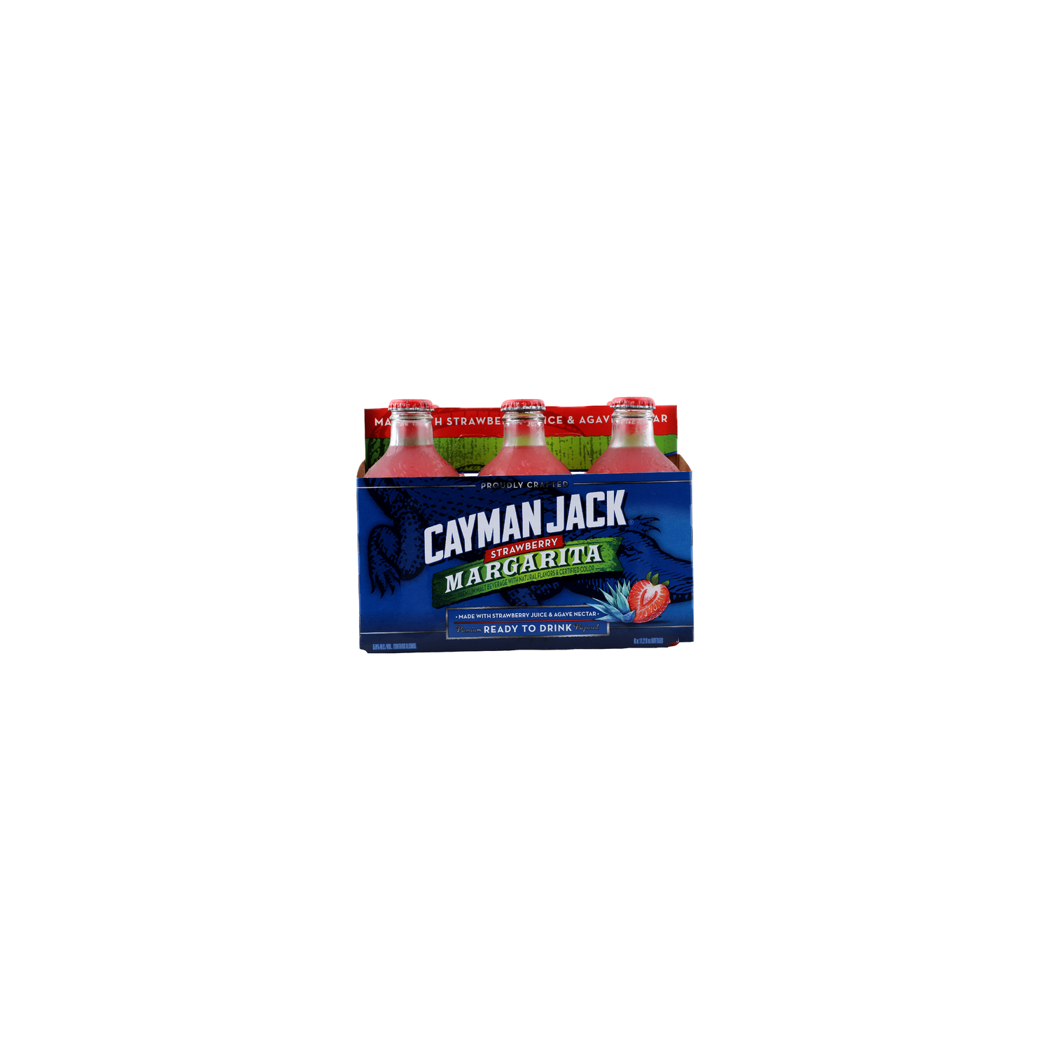 Cayman Jack Margarita, Strawberry - 6 Count Image 1 of 2