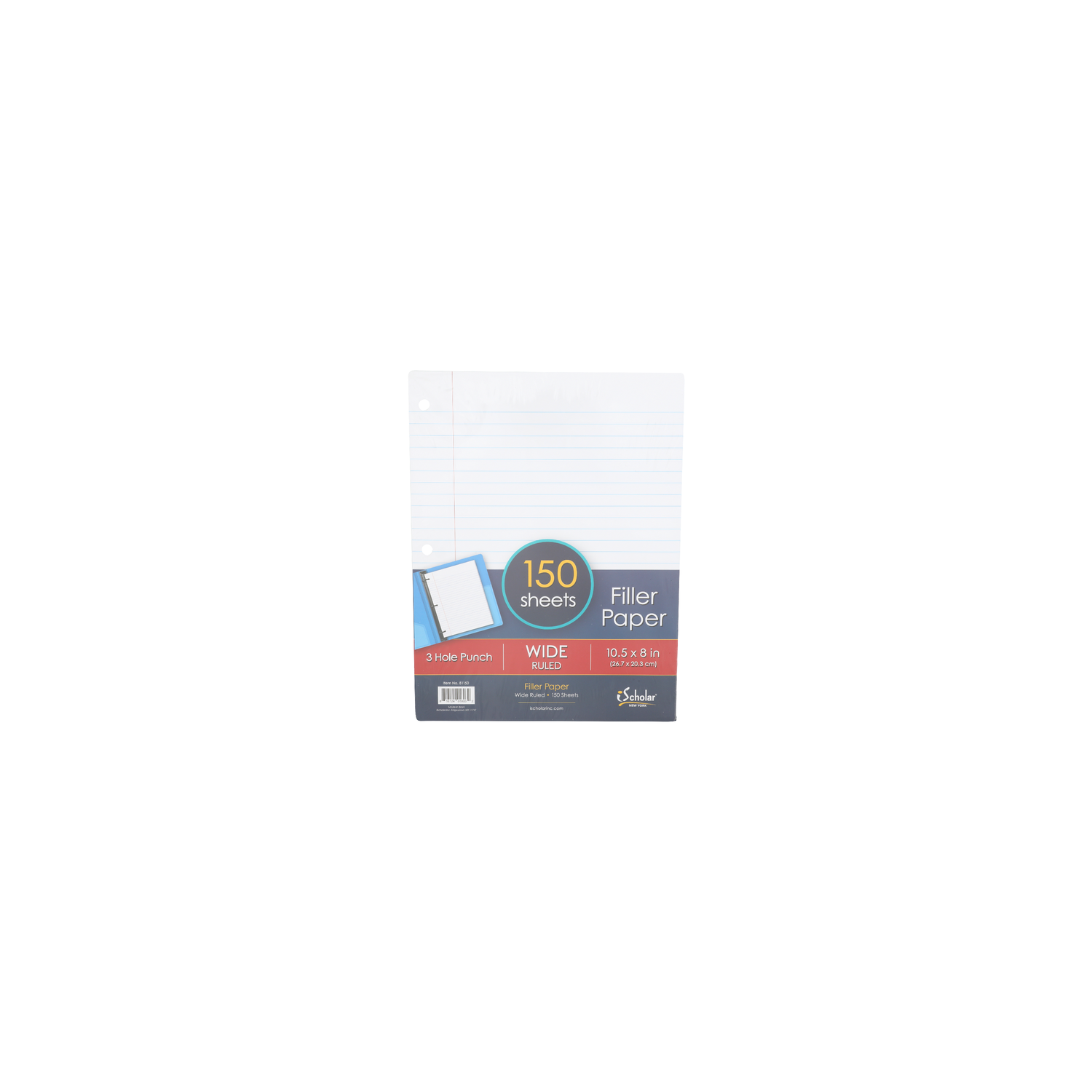Ischolar New York Wide Ruled Filler Paper - 150 Count Image 1 of 2