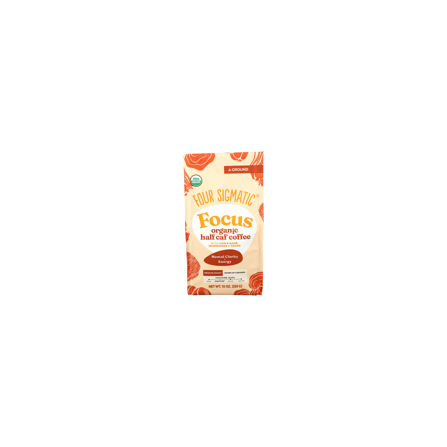 Four Sigmatic Organic Focus Half Caf Medium Roast Ground Coffee - 10 Ounce Image 1 of 4