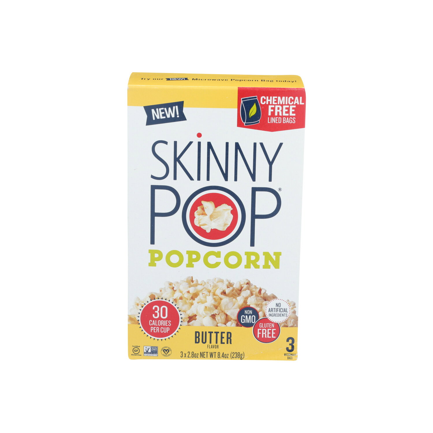 Skinnypop Popcorn Butter Flavor 3 Pack - 2.8 Ounce - 3 Count Image 1 of 2