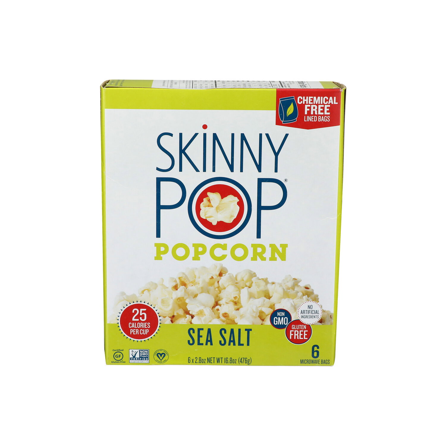 Skinny Pop Sea Salt Popcorn - 2.8 Ounce - 6 Count Image 1 of 4