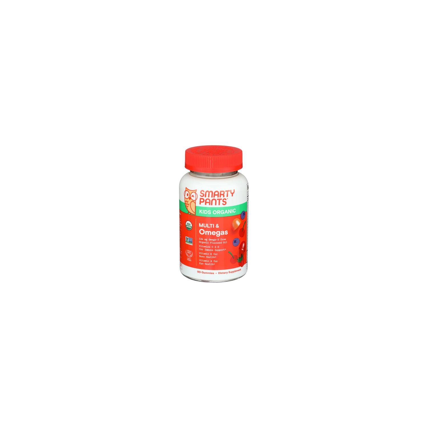 Smarty Pants Organic Toddler Multi & Omegas Gummy - 90 Count Image 1 of 4