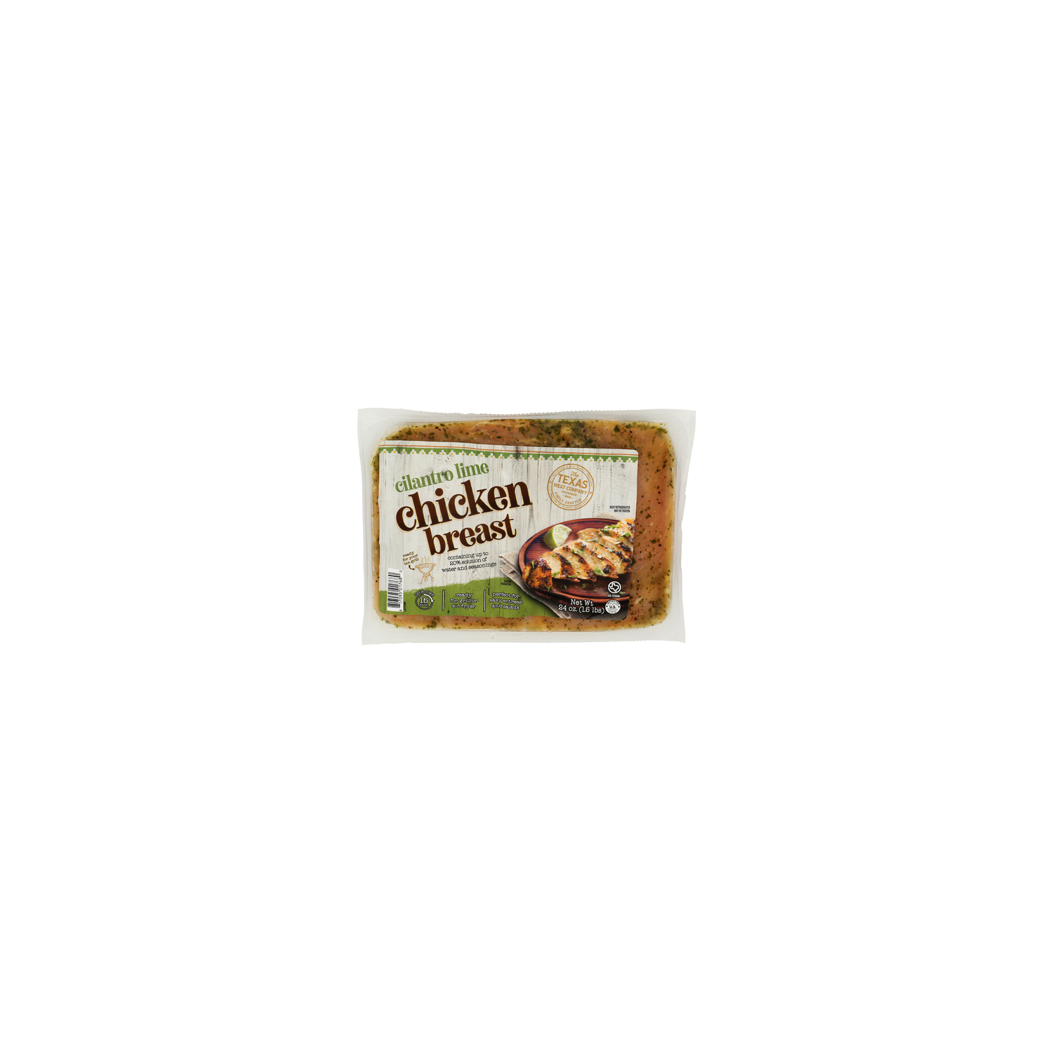 Texas Meat Company Fresh Cilantro Lime Marinated Chicken Breast - 24 Ounce Image 1 of 4