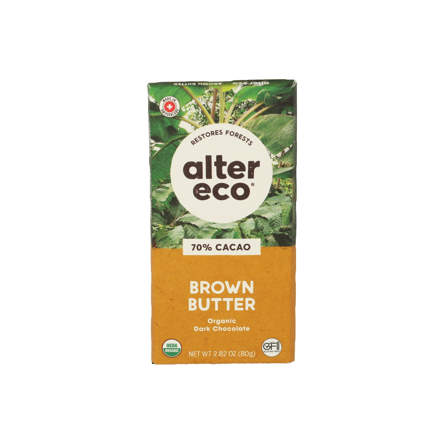 Alter Eco Chocolate Brown Butter 70% Cacao Organic Dark Bar - 2.82 Ounce Image 1 of 4