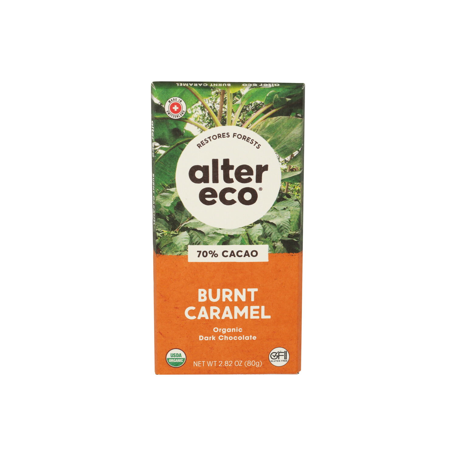 Alter Eco Chocolate Burnt Caramel 70% Cacao Organic Dark Bar - 2.82 Ounce Image 1 of 4