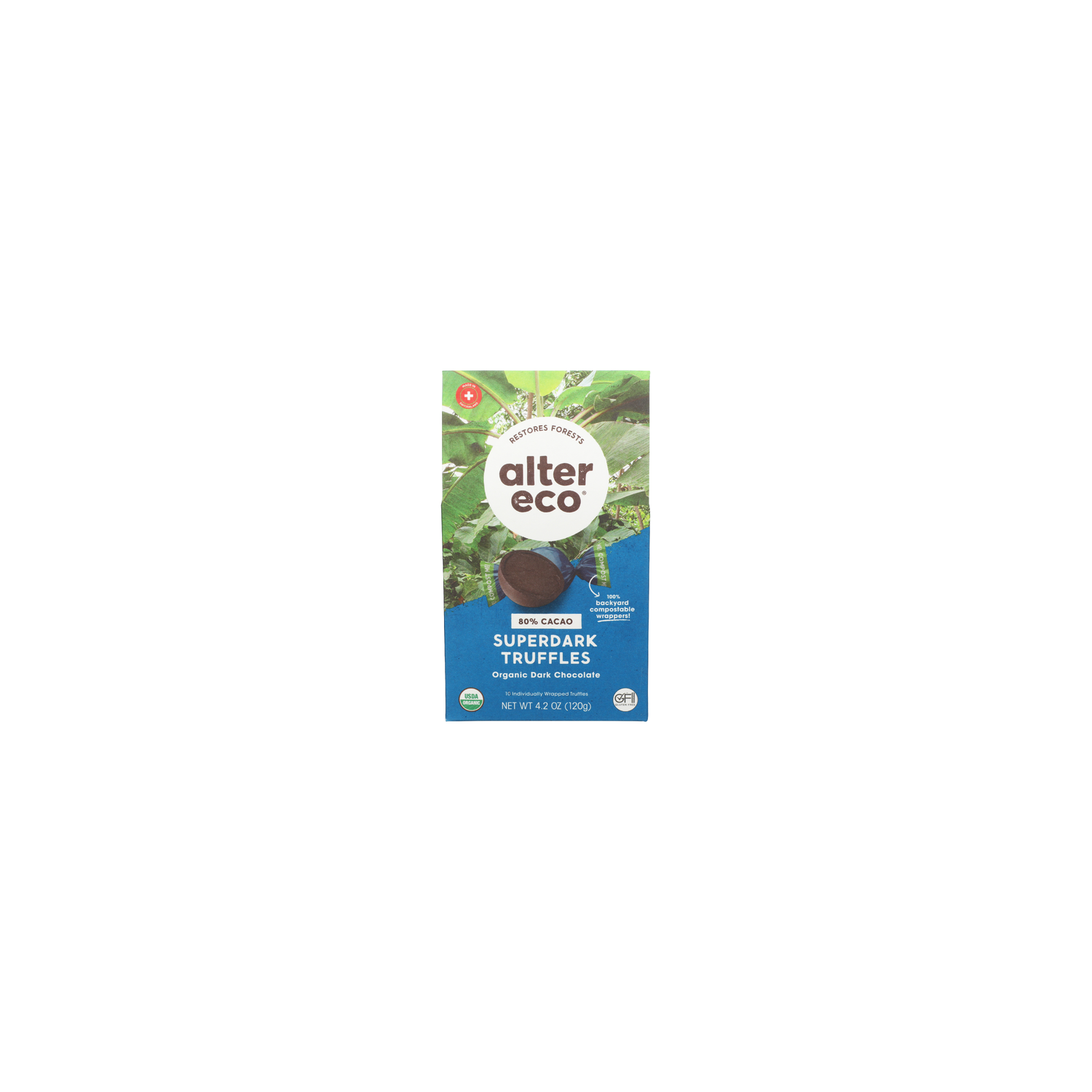 Alter Eco Chocolate Superdark Organic Dark Truffles - 0.42 Ounce - 10 Count Image 1 of 4