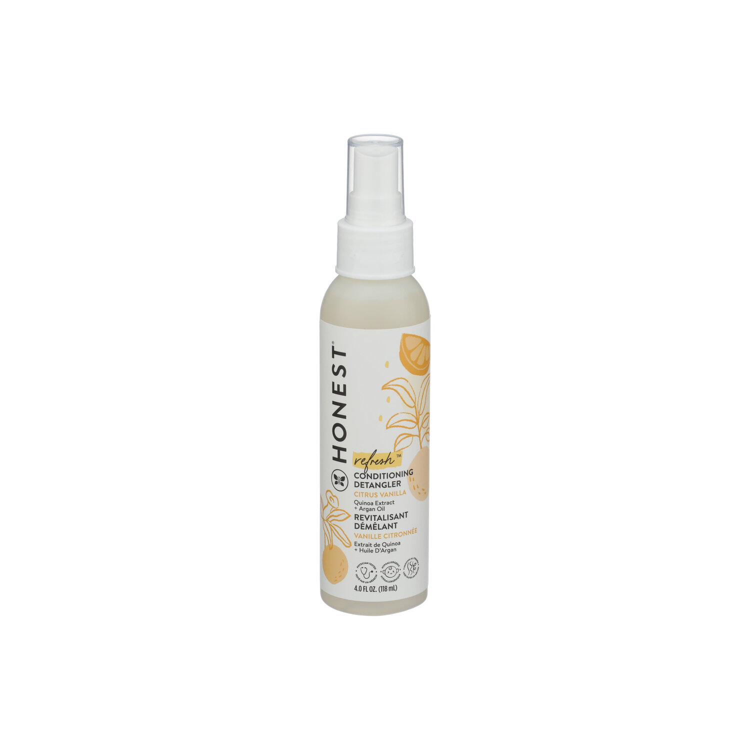 Honest Citrus Vanilla Conditioning Detangler - 4 Fluid Ounce Image 1 of 3