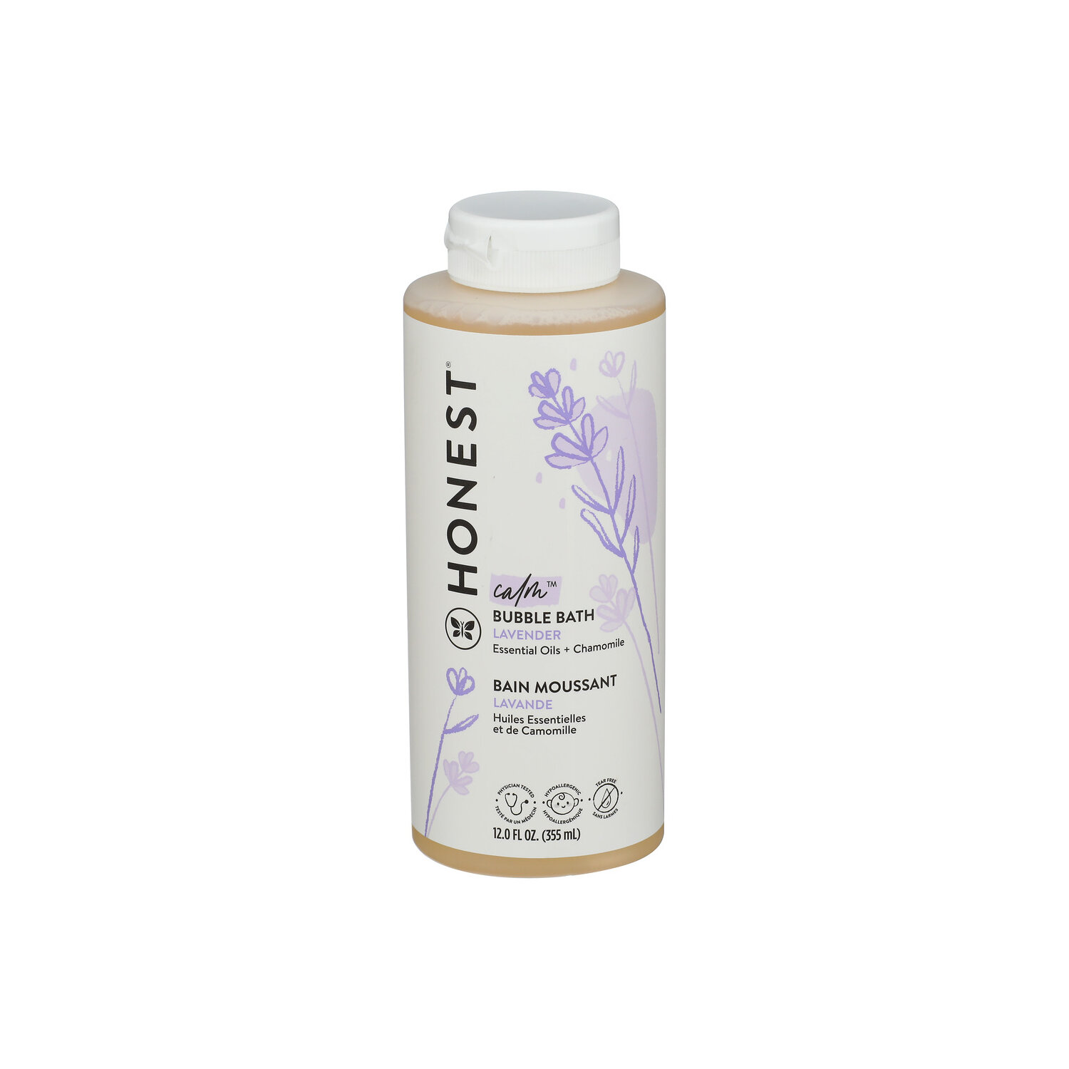 Honest Lavender Bubble Bath Truly Calming - 12 Fluid Ounce Image 1 of 3