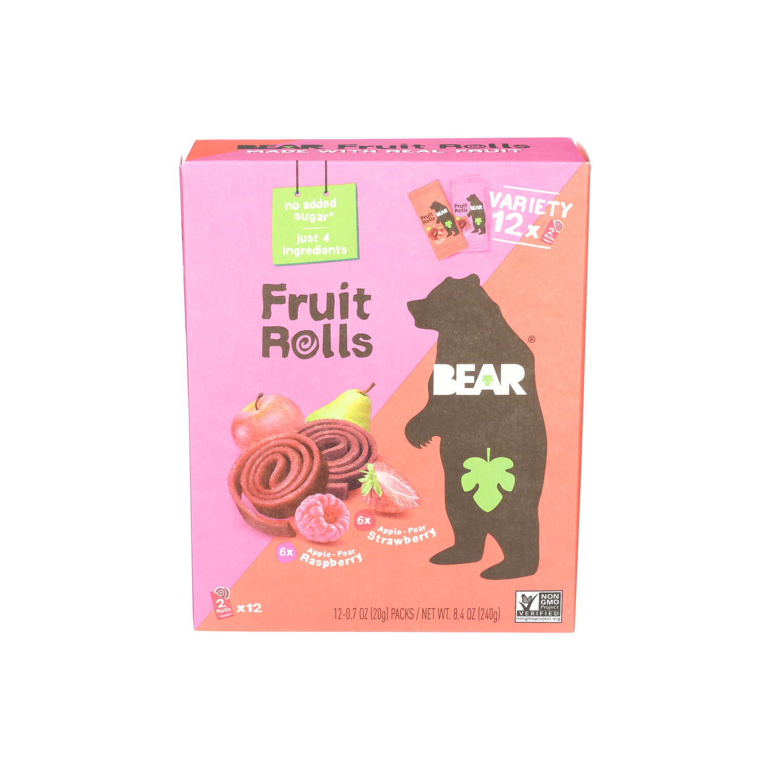 BEAR Variety Pack Fruit Rolls - 0.7 Ounce - 12 Count Image 1 of 4