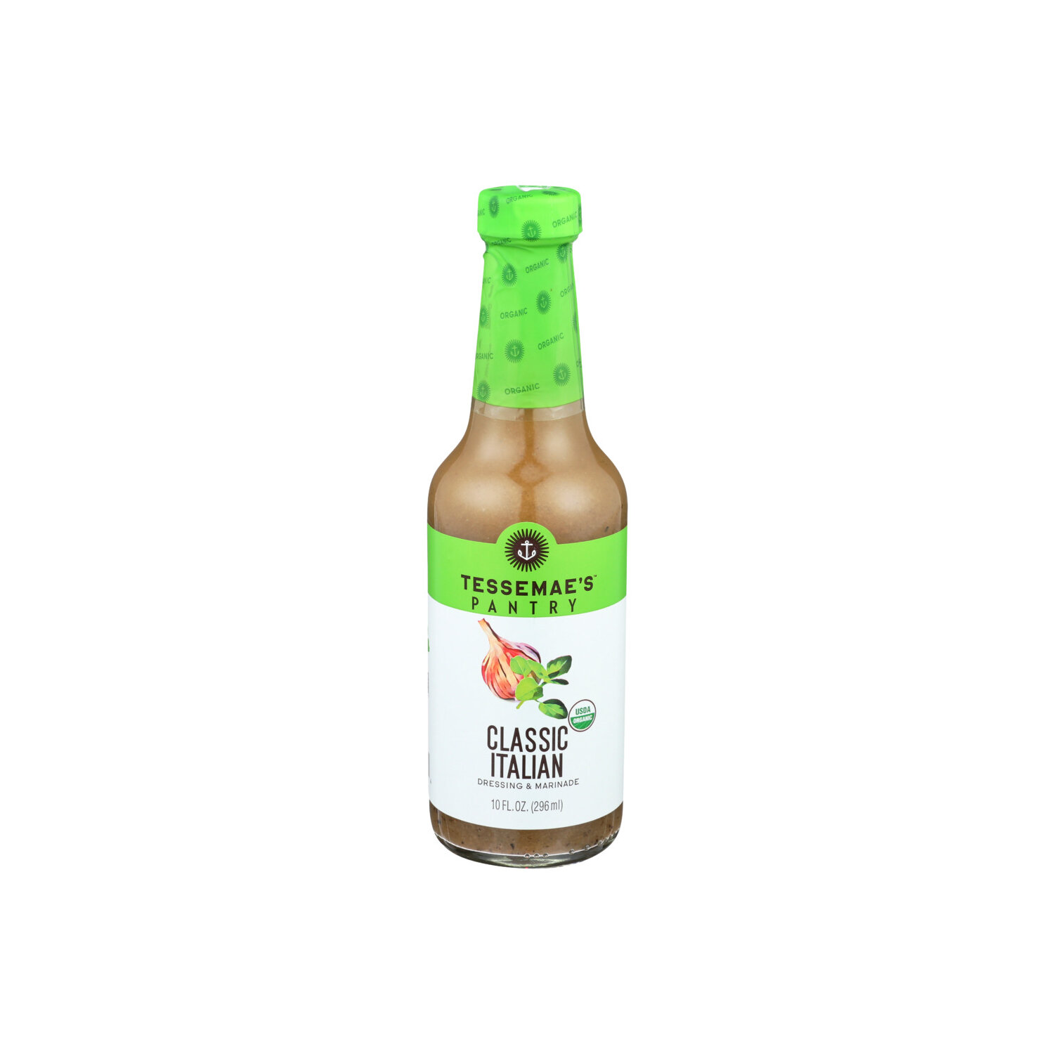 Tessemae's Organic Salad Dressing Pantry Classic Italian - 10 Fluid Ounce -  Super 1 Foods