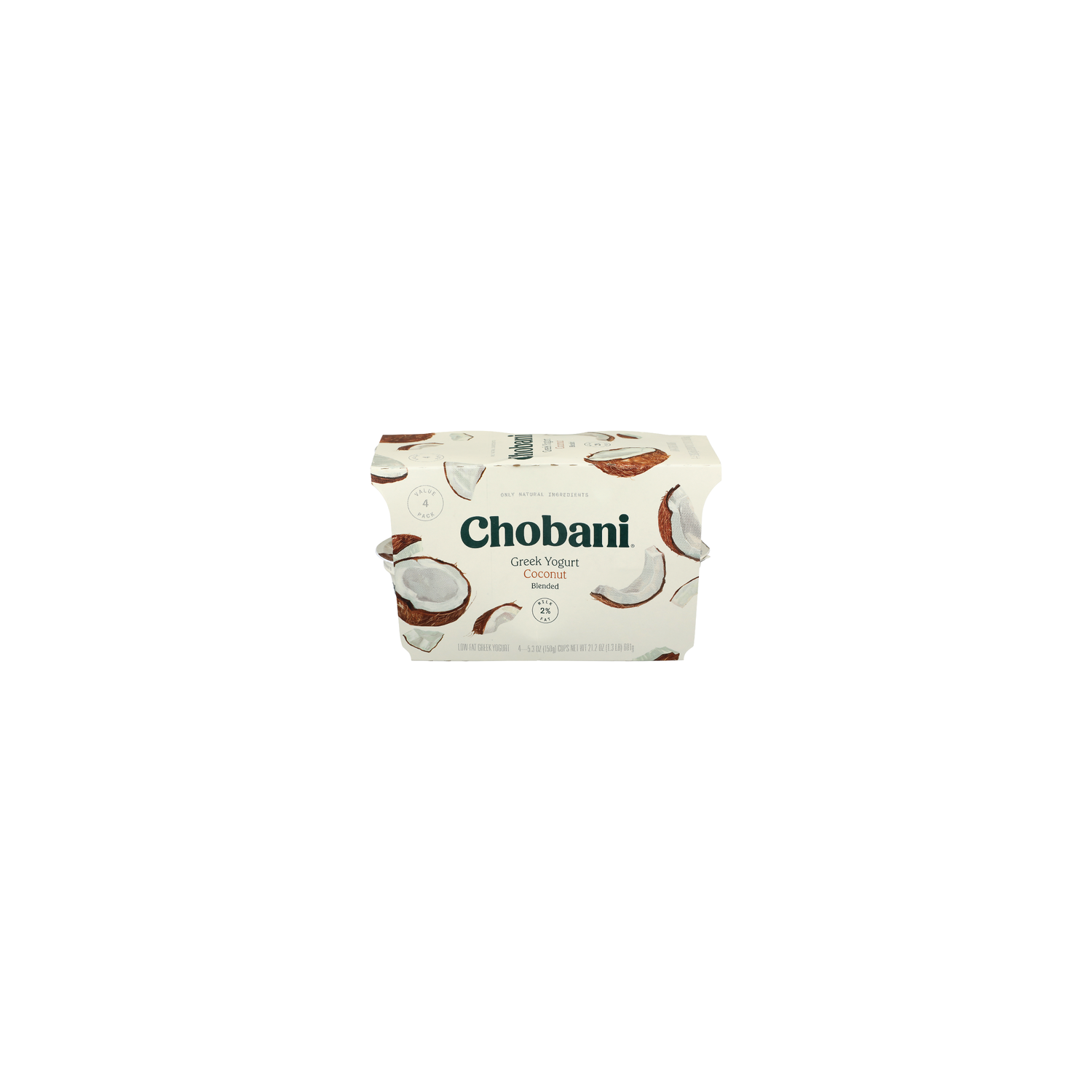 Chobani Coconut Greek Yogurt - 5.3 Ounce - 4 Count Image 1 of 4