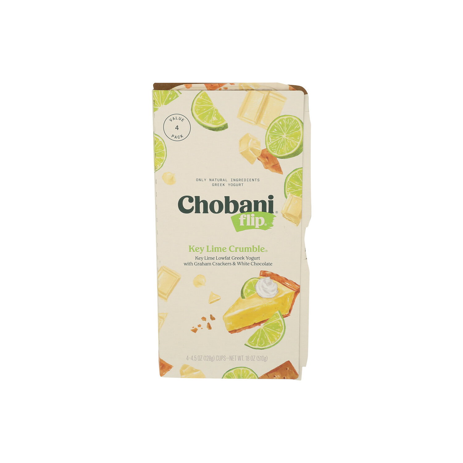 Chobani ® Flip® Low-Fat Greek Yogurt Key Lime Crumble® 4PK - 4.5